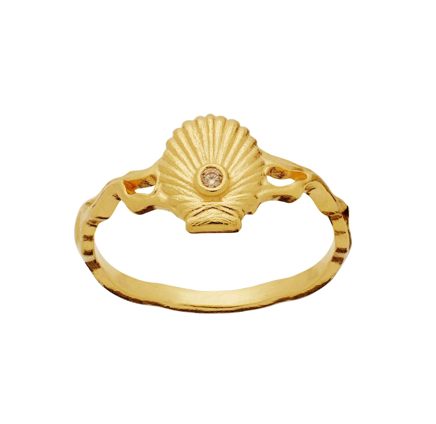 Myra Ring - Kullanvärinen, Valkoinen