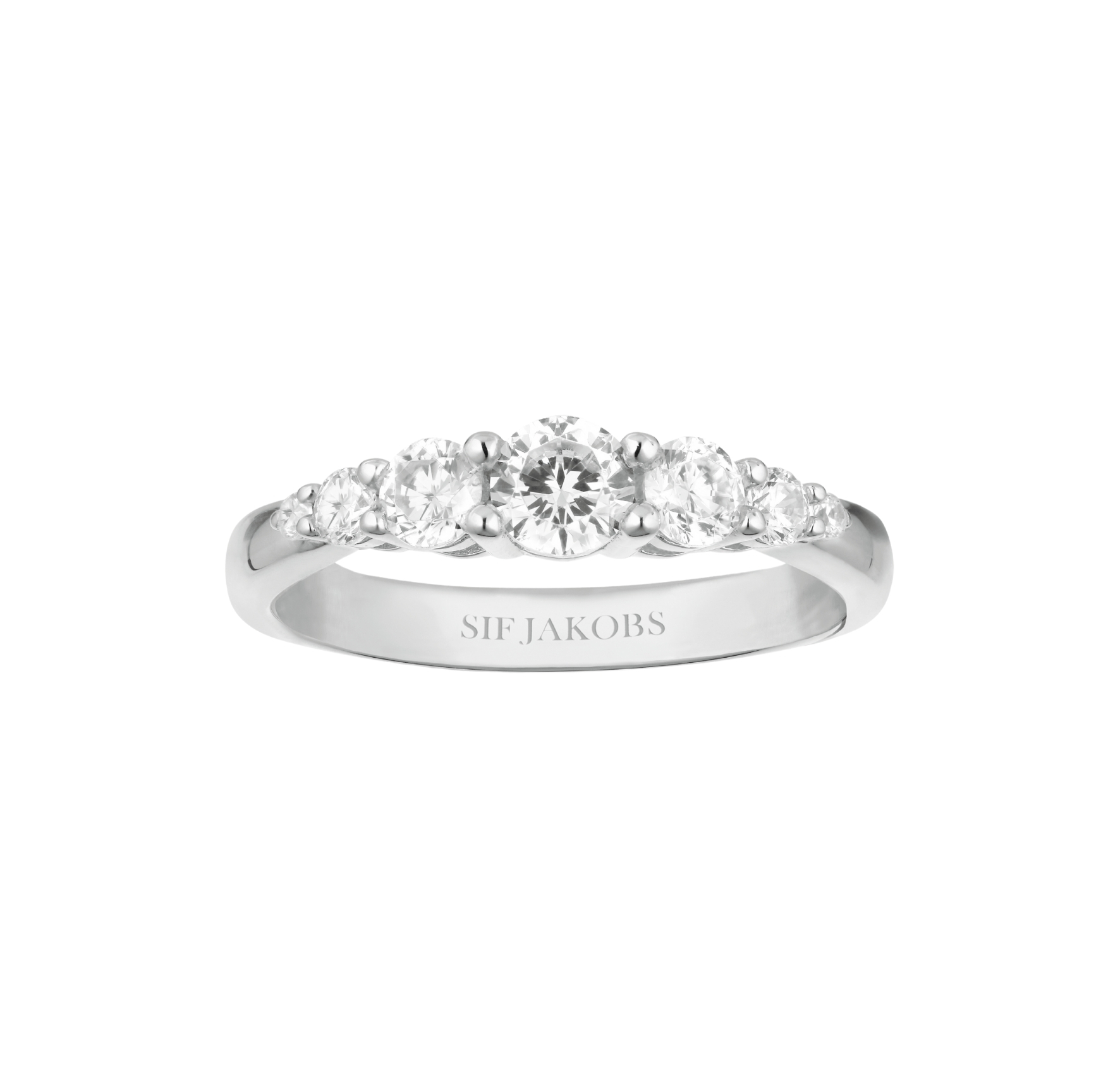 Belluno Ring - Couleur argent, Blanc