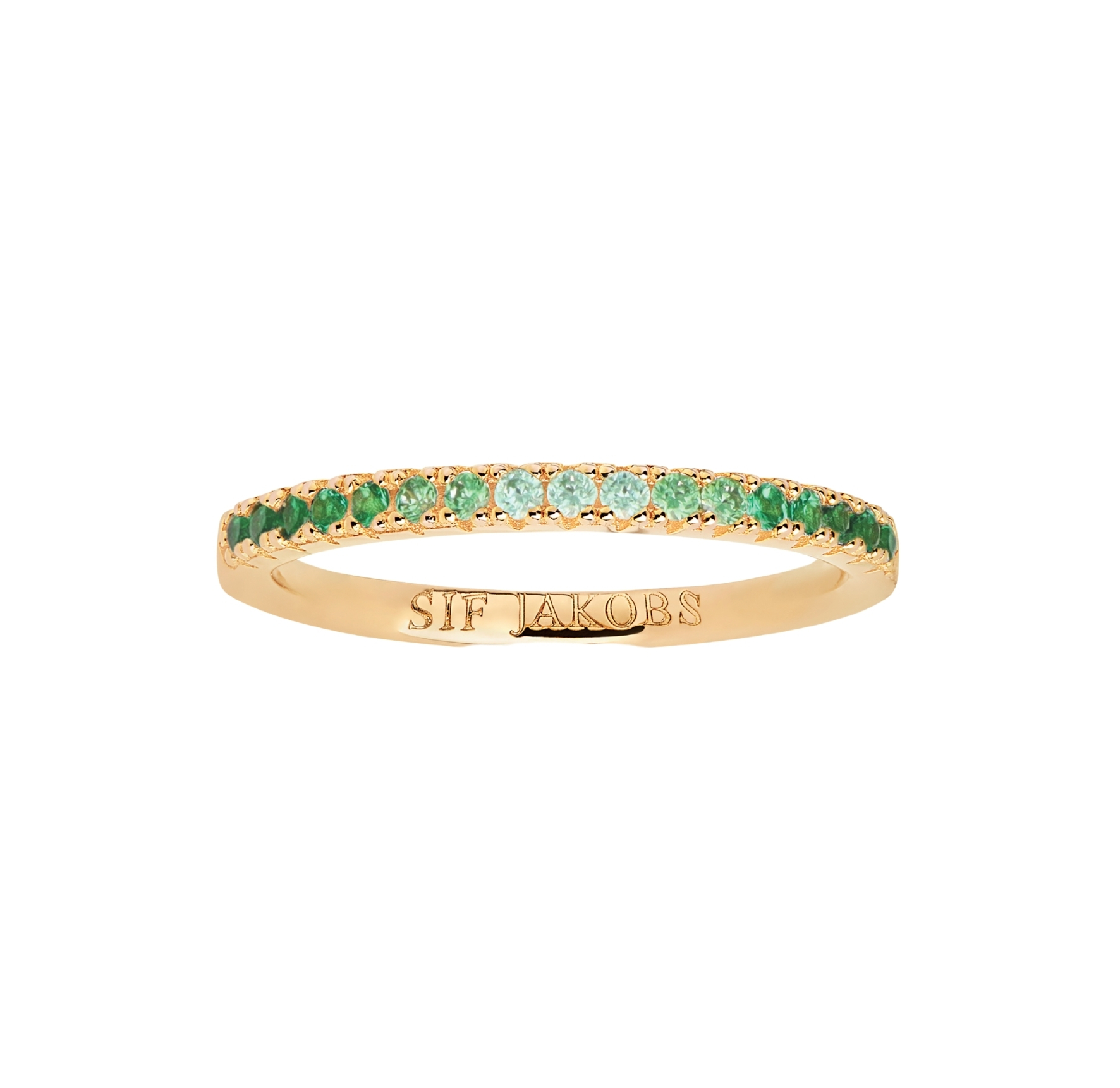Ellera Green Ring - Couleur or, Vert