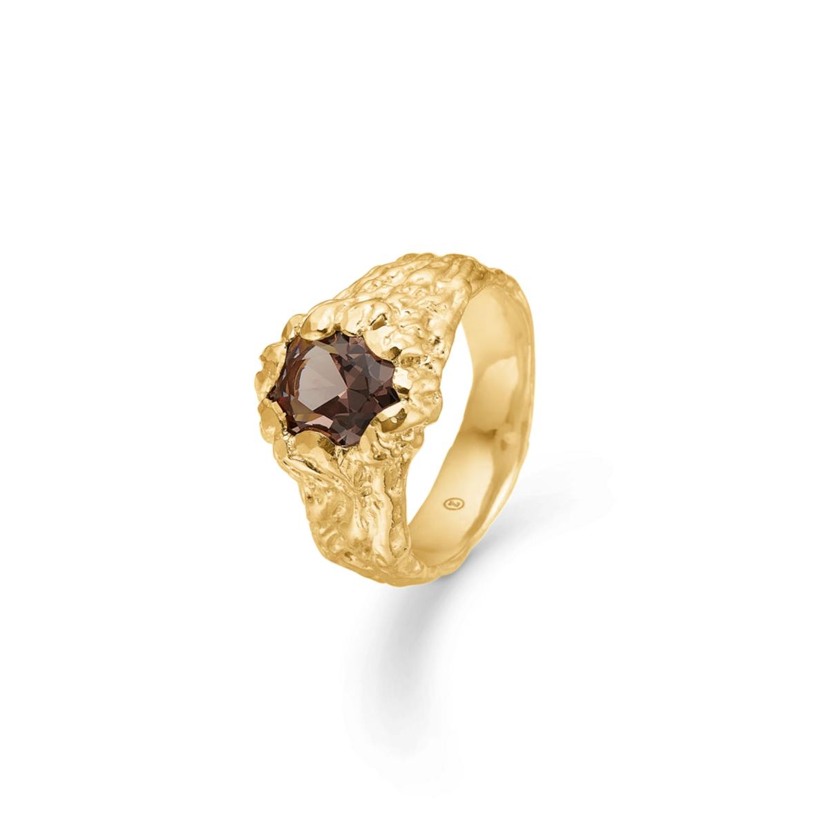 Forest Brown Zircon Ring