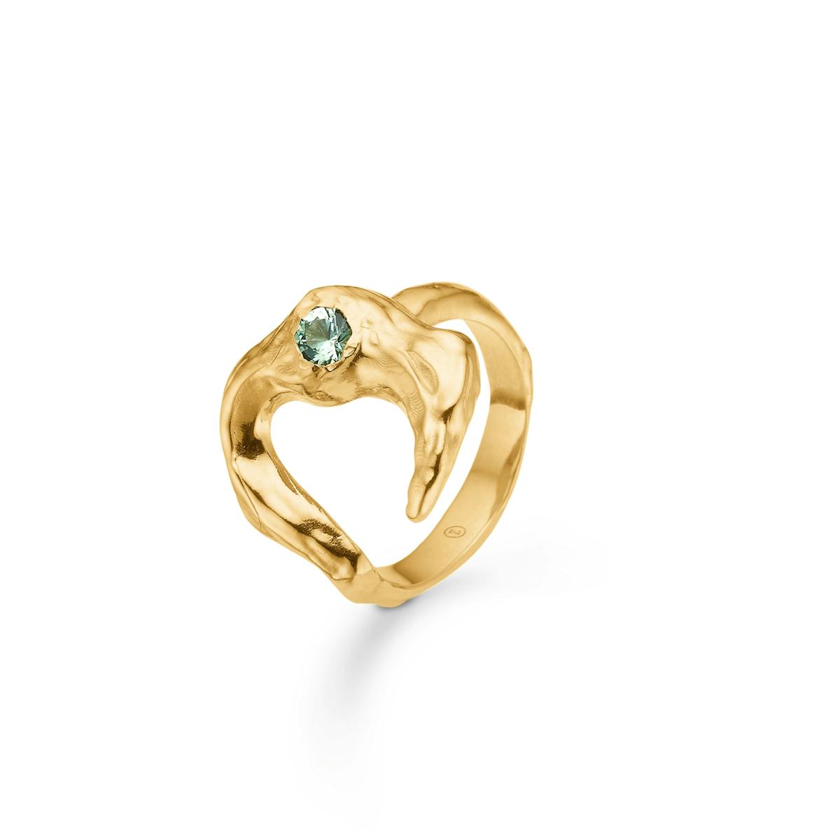 Lunar Green Zircon Ring