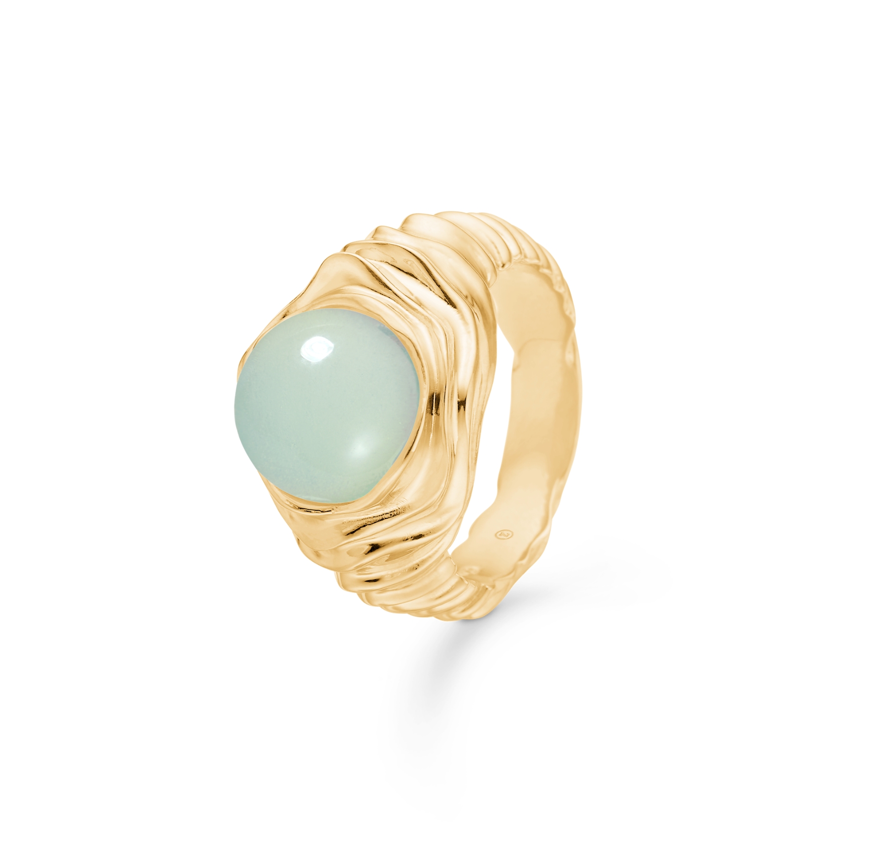 Endless Waves Large Green Ring