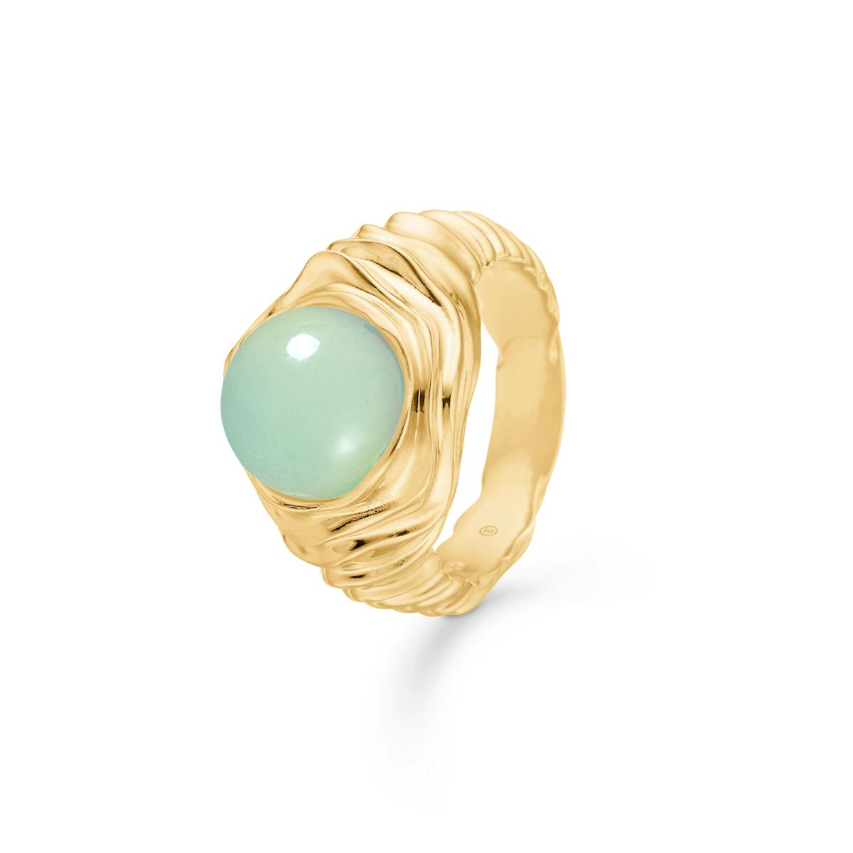 Endless Waves Large Green Ring