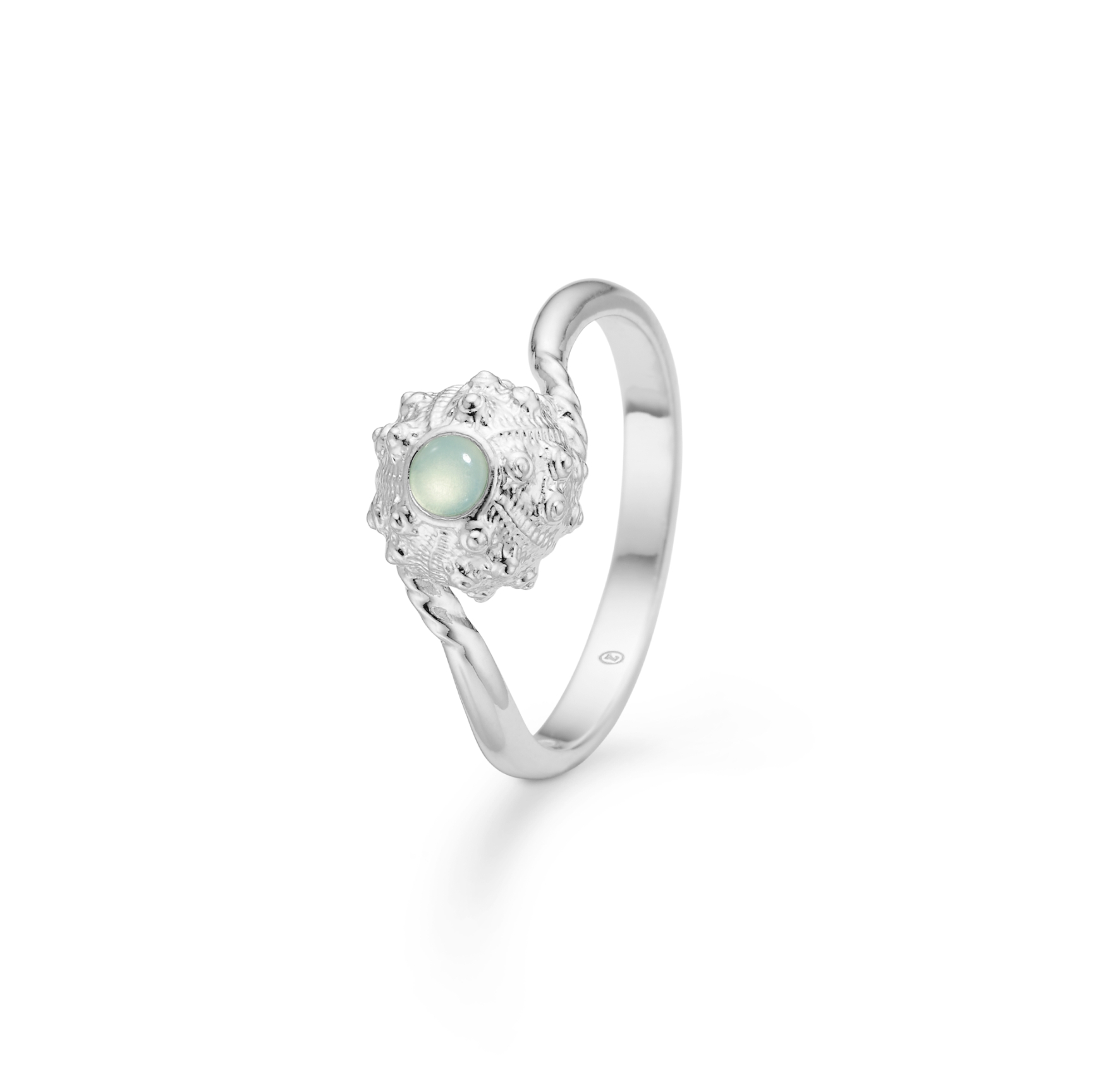 Urchin Elegance Green Zircon Ring