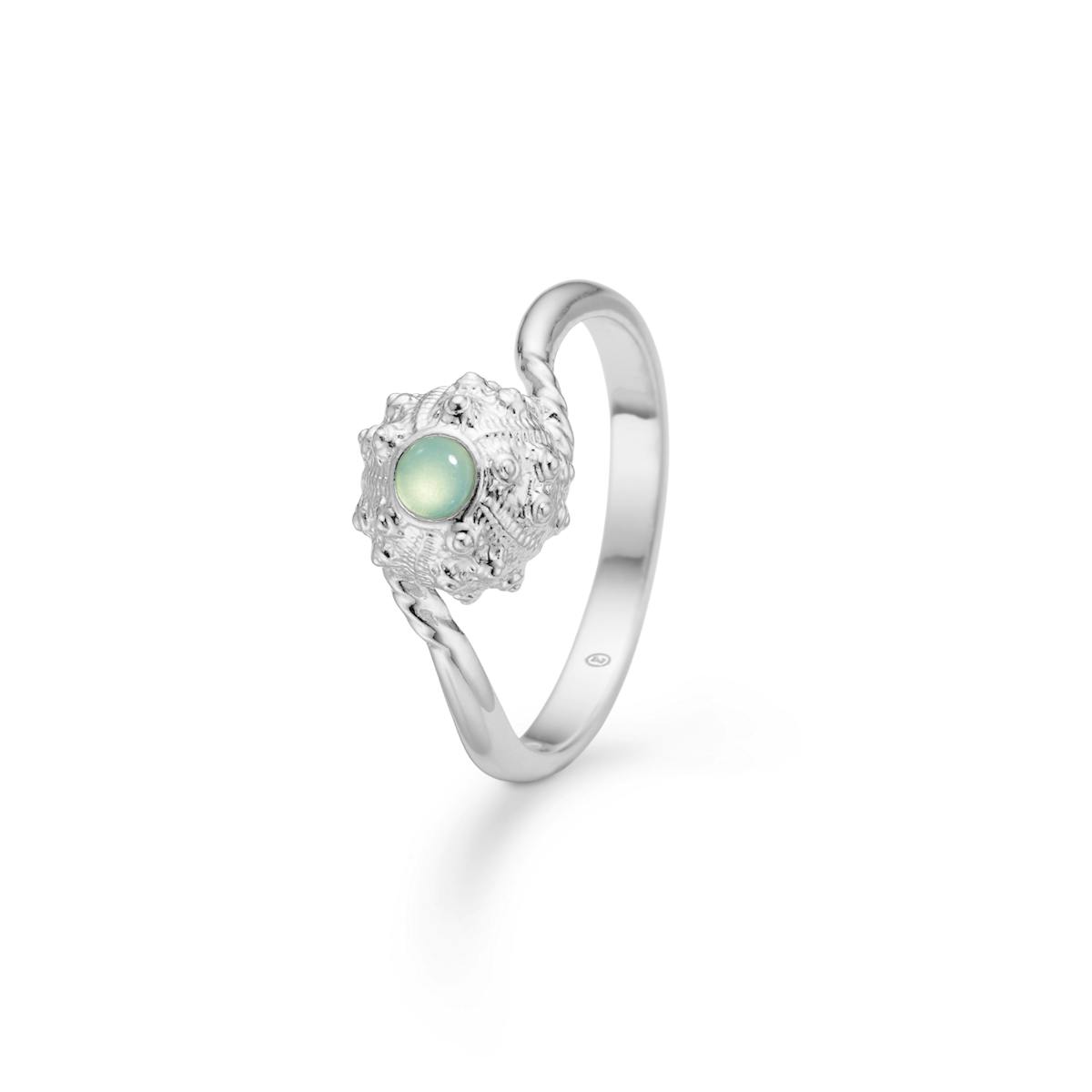 Urchin Elegance Green Zircon Ring