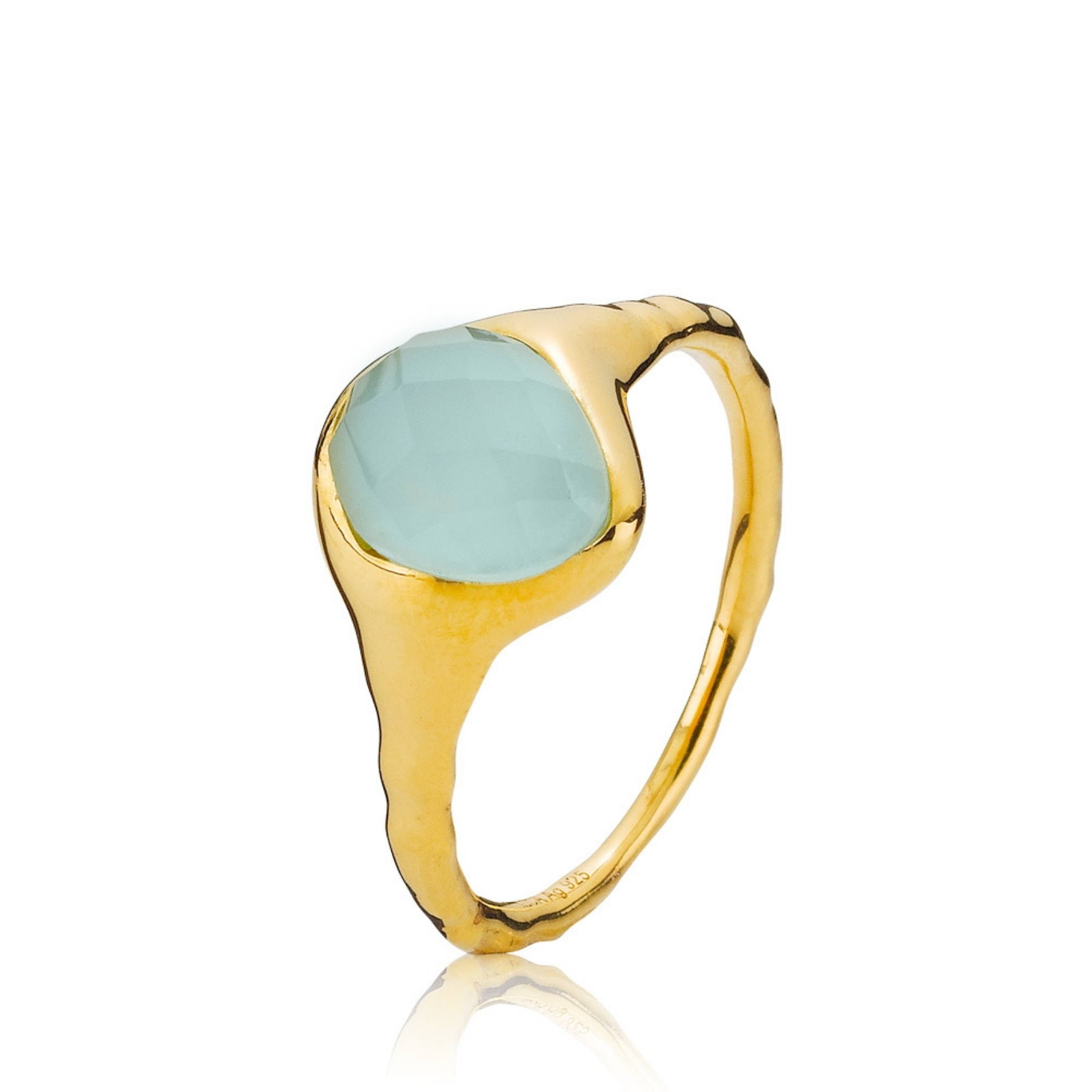Athena Aqua Green Ring Large