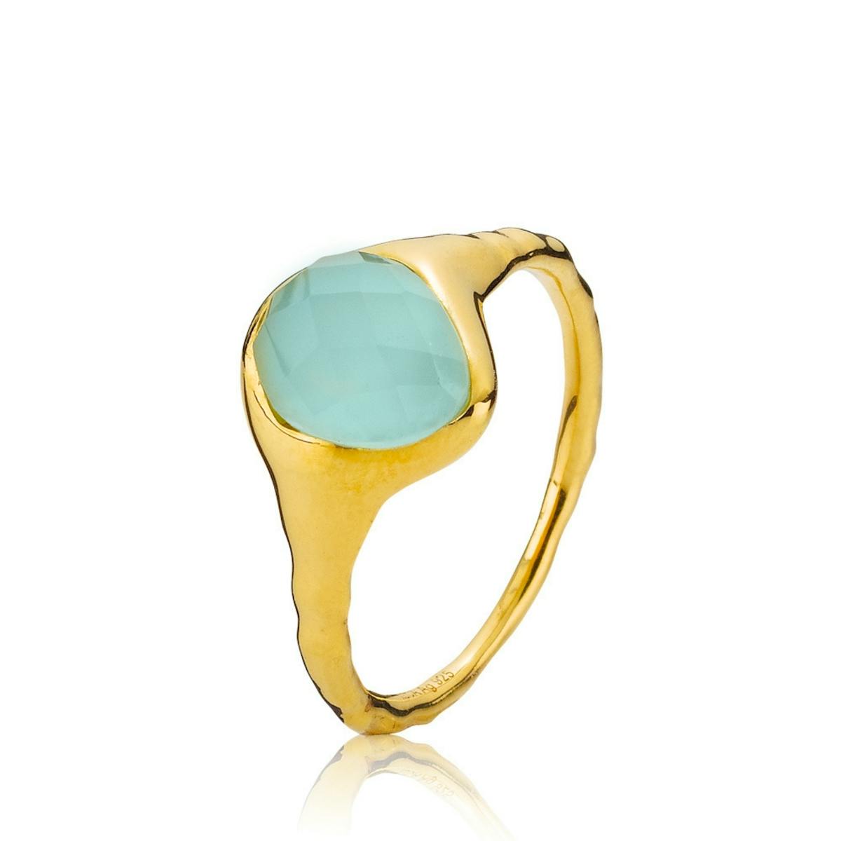 Athena Aqua Green Ring Large