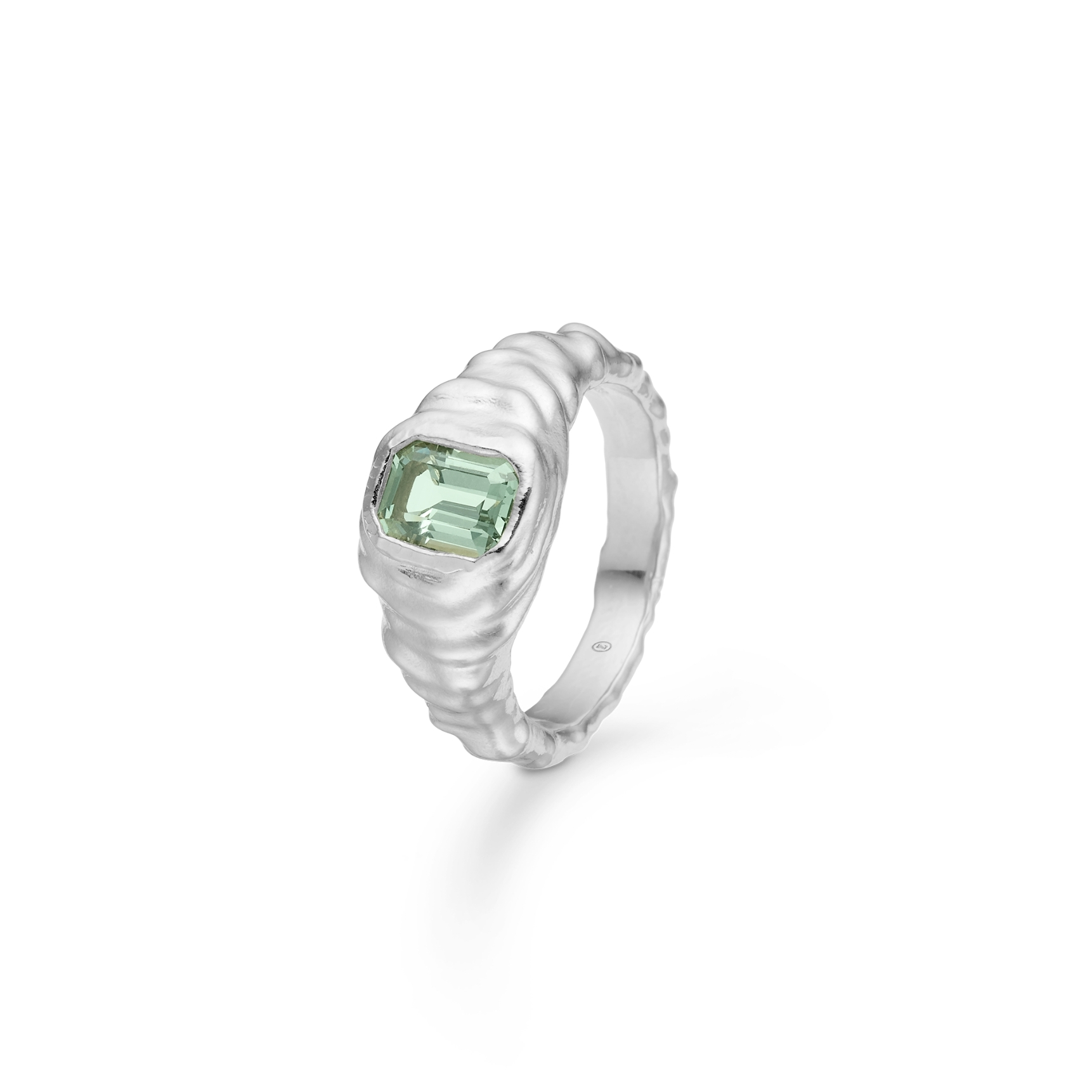 Icicle Green Zircon Ring
