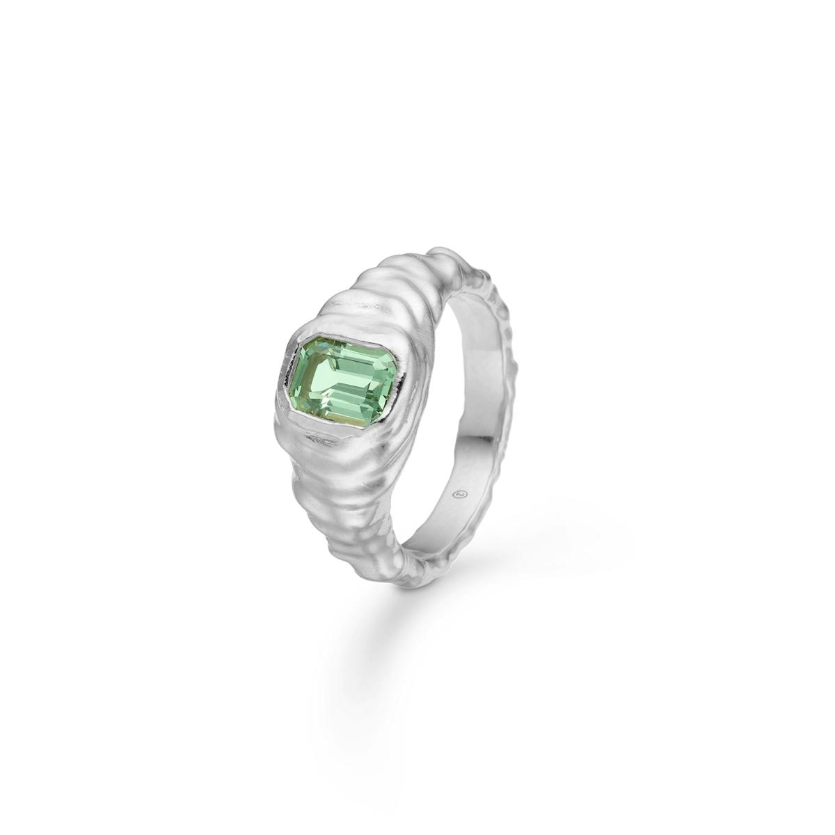Icicle Green Zircon Ring