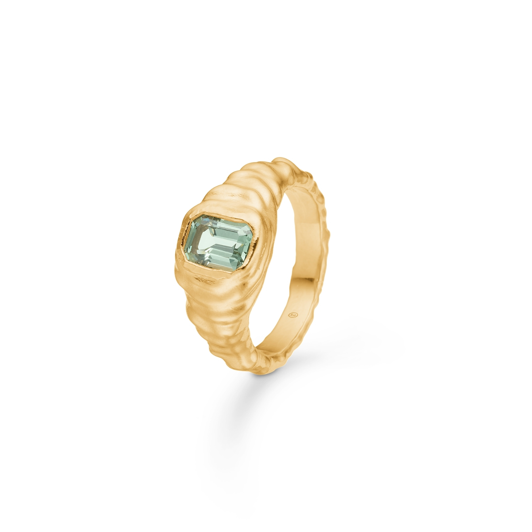 Icicle Green Zircon Ring - Kullanvärinen, Vihreä