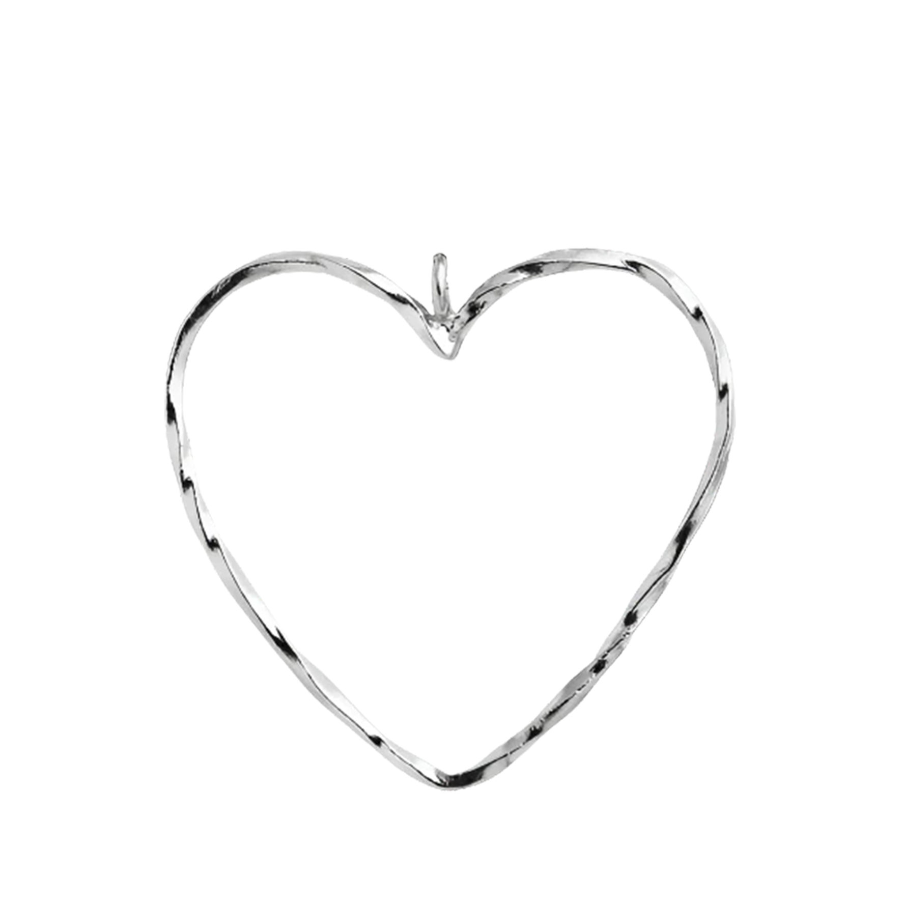 Funky Heart Pendant - Couleur argent