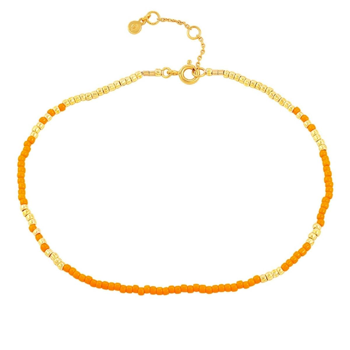 Orange Mila Anklet