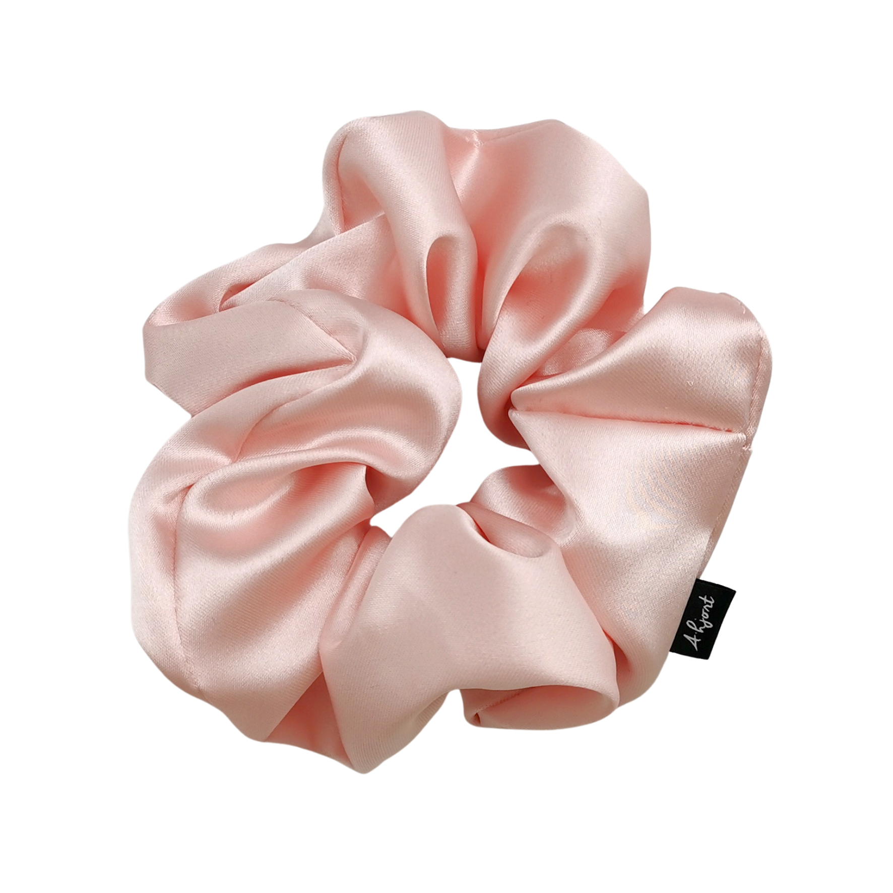 4-Pack Hair Scrunchie Light Rose Satin