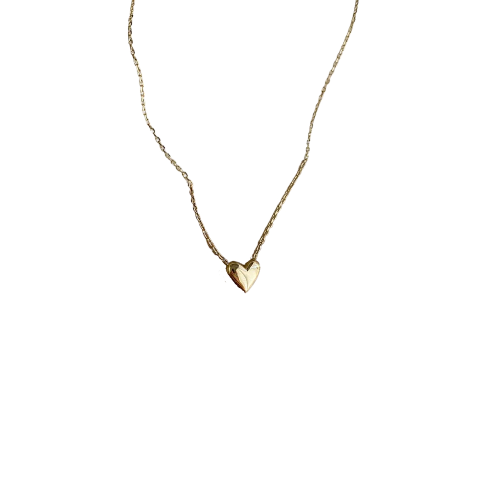 Ava Heart Necklace - Couleur or