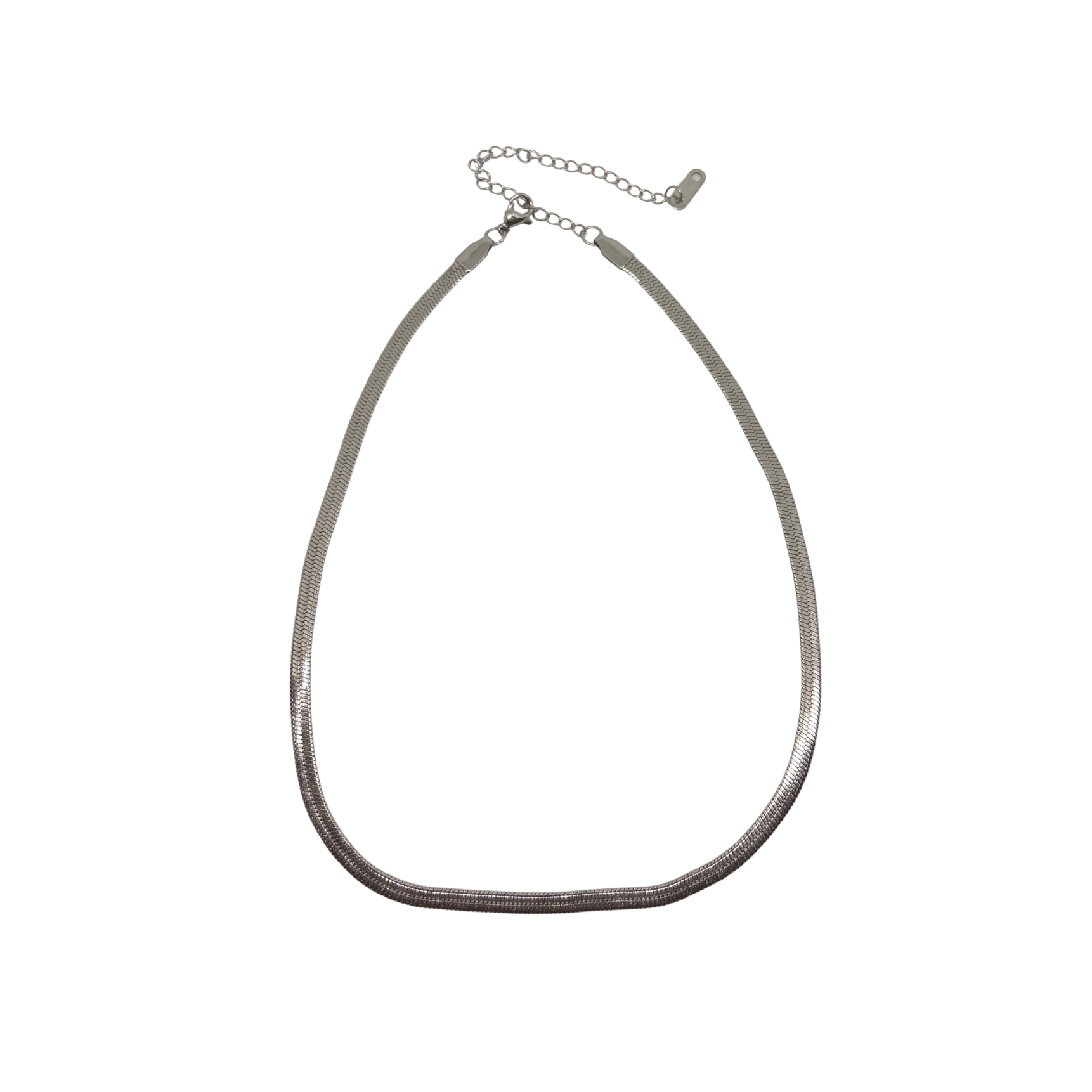 Nila Herringbone Necklace - Couleur argent