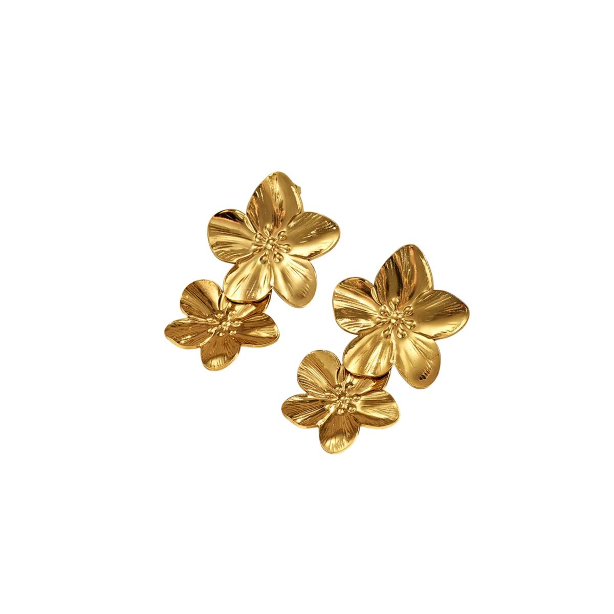 Flora Twin Flower Earring