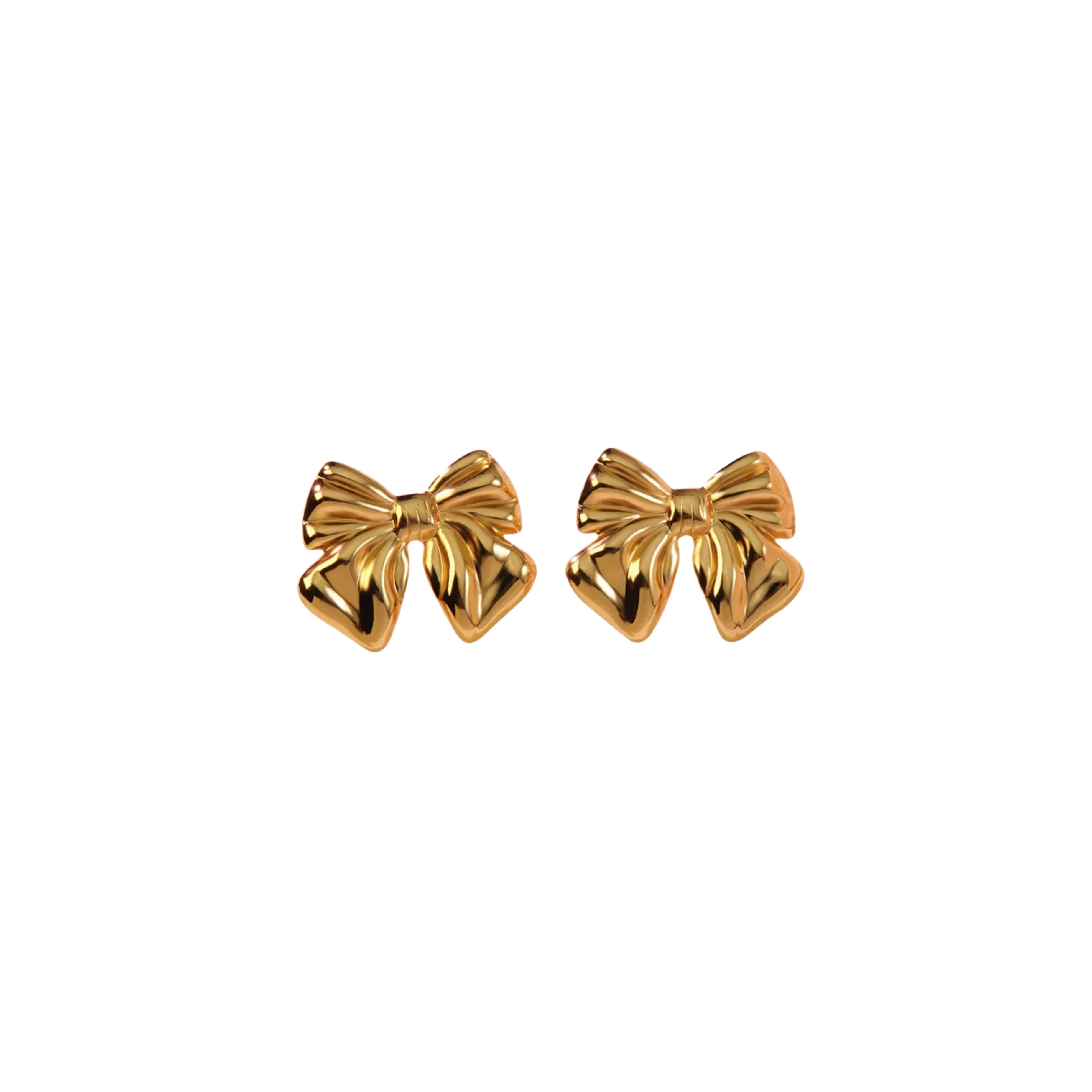 Colette Petite Bow Earrings - Kullanvärinen