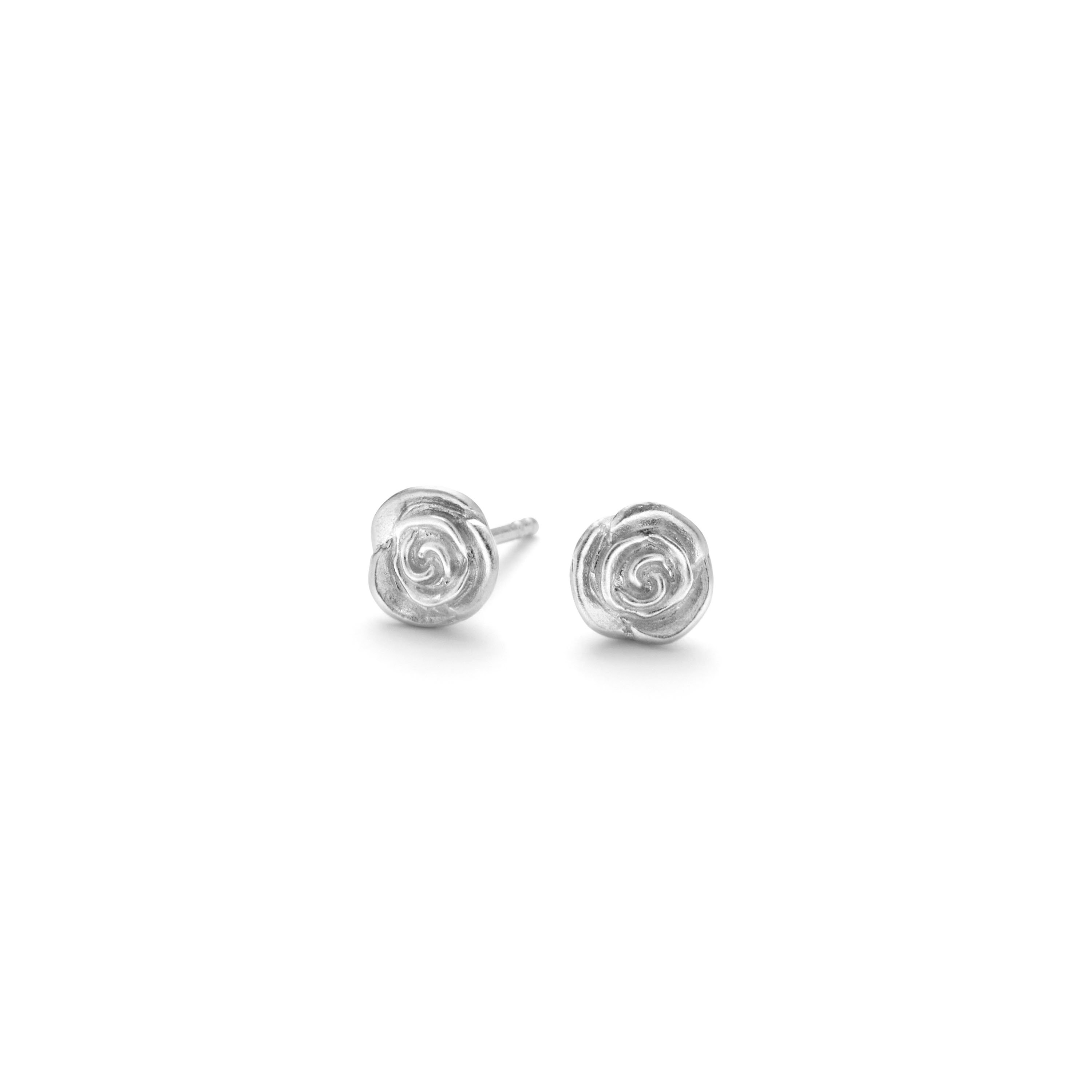 Small Rose Earsticks - Couleur argent