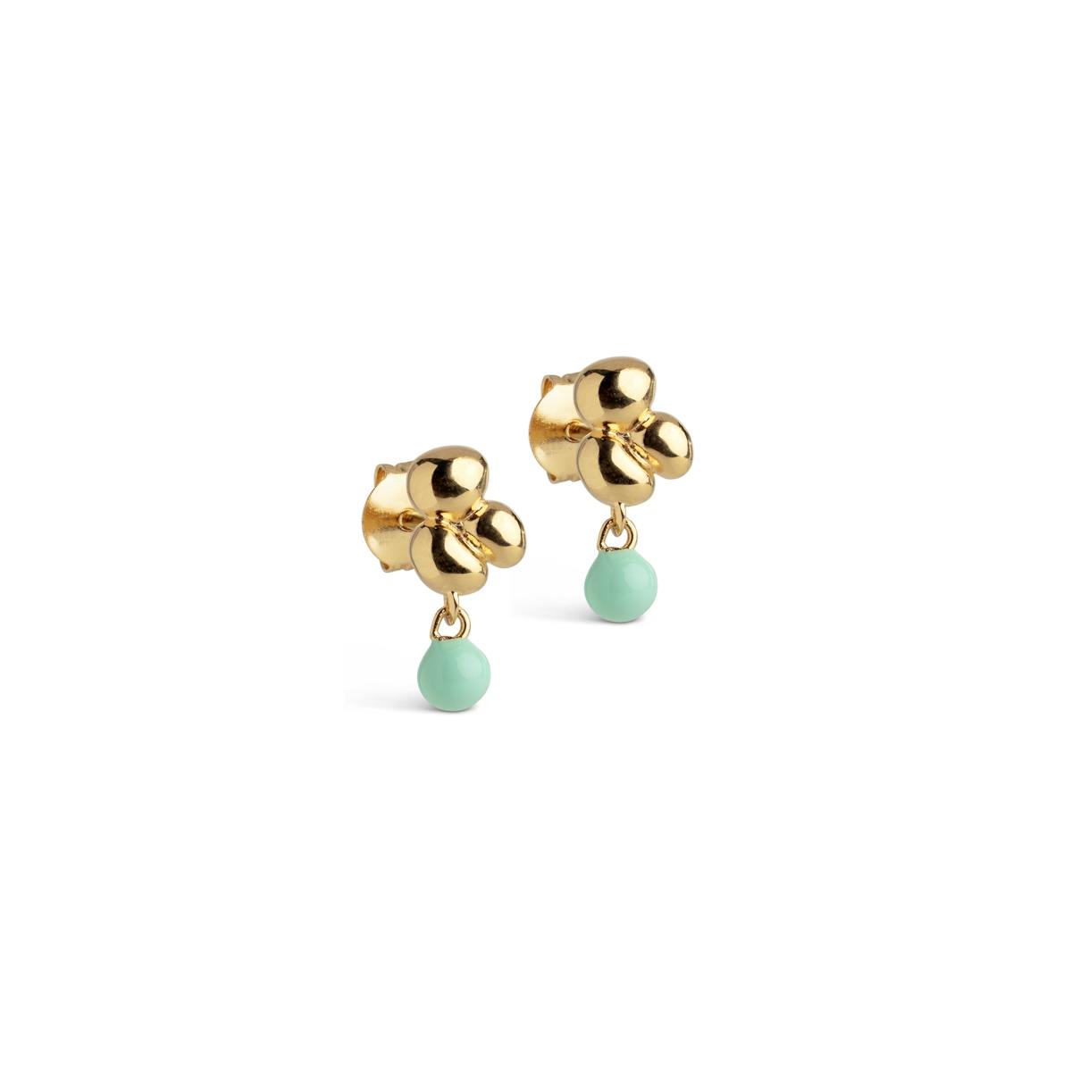 Nara Ball Earrings Mint