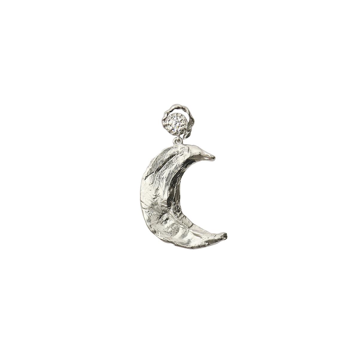 Claire de Lune Flow Earring Silver - Right