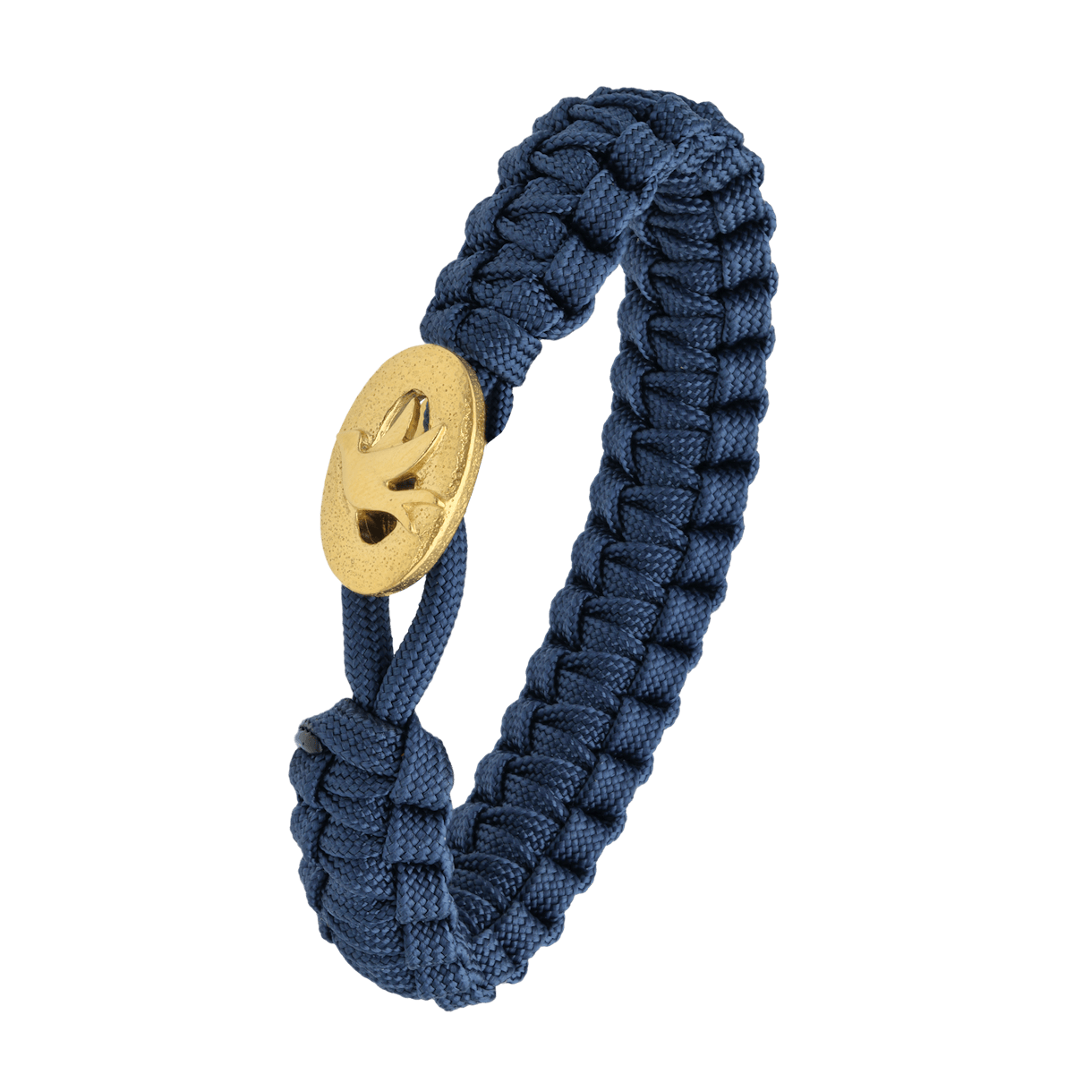 FSTS Bracelet Blue with Gold Plated Sterling Silver Peace Dove Lock