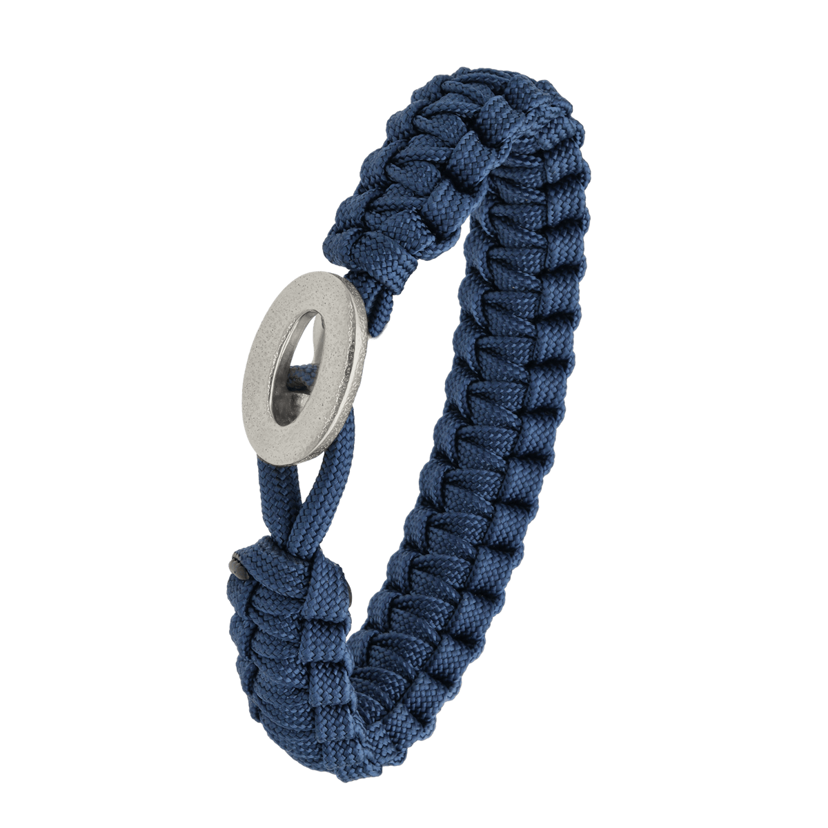 FSTS Bracelet Blue with Brushed Sterling Silver Lock