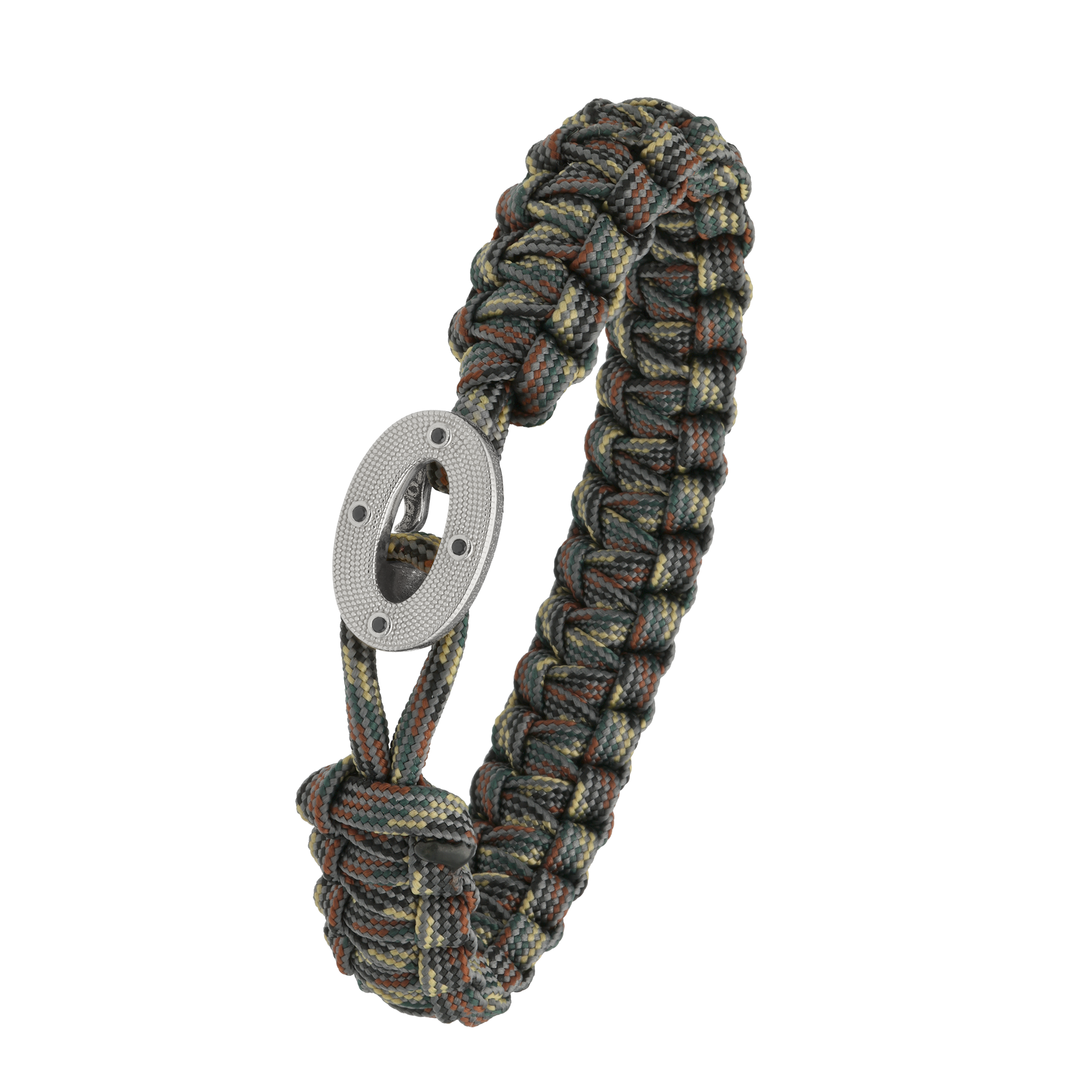 FSTS Bracelet Camouflage with Sterling Silver Maritime Lock