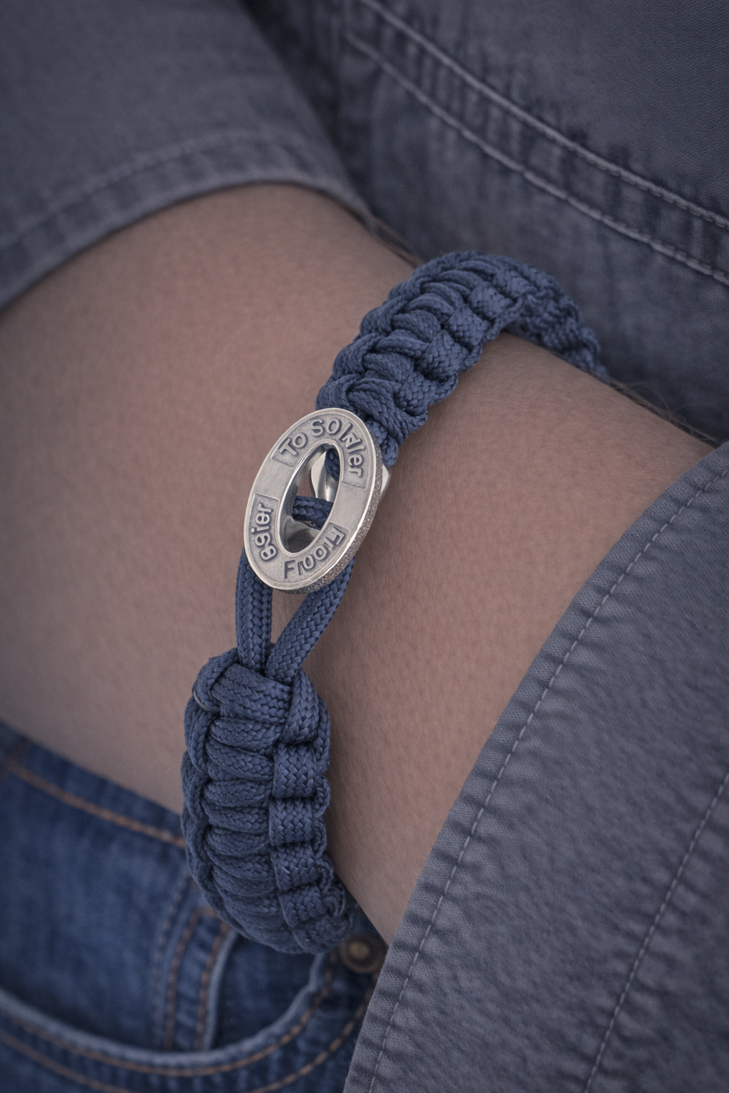FSTS Bracelet Blue with Sterling Silver Lock