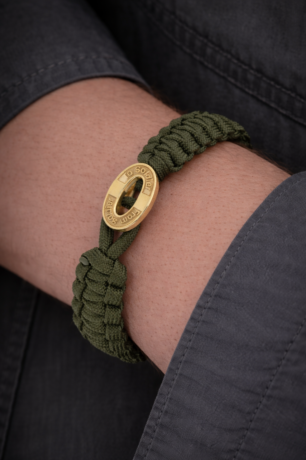 FSTS Bracelet Green with Sterling Silver Lock