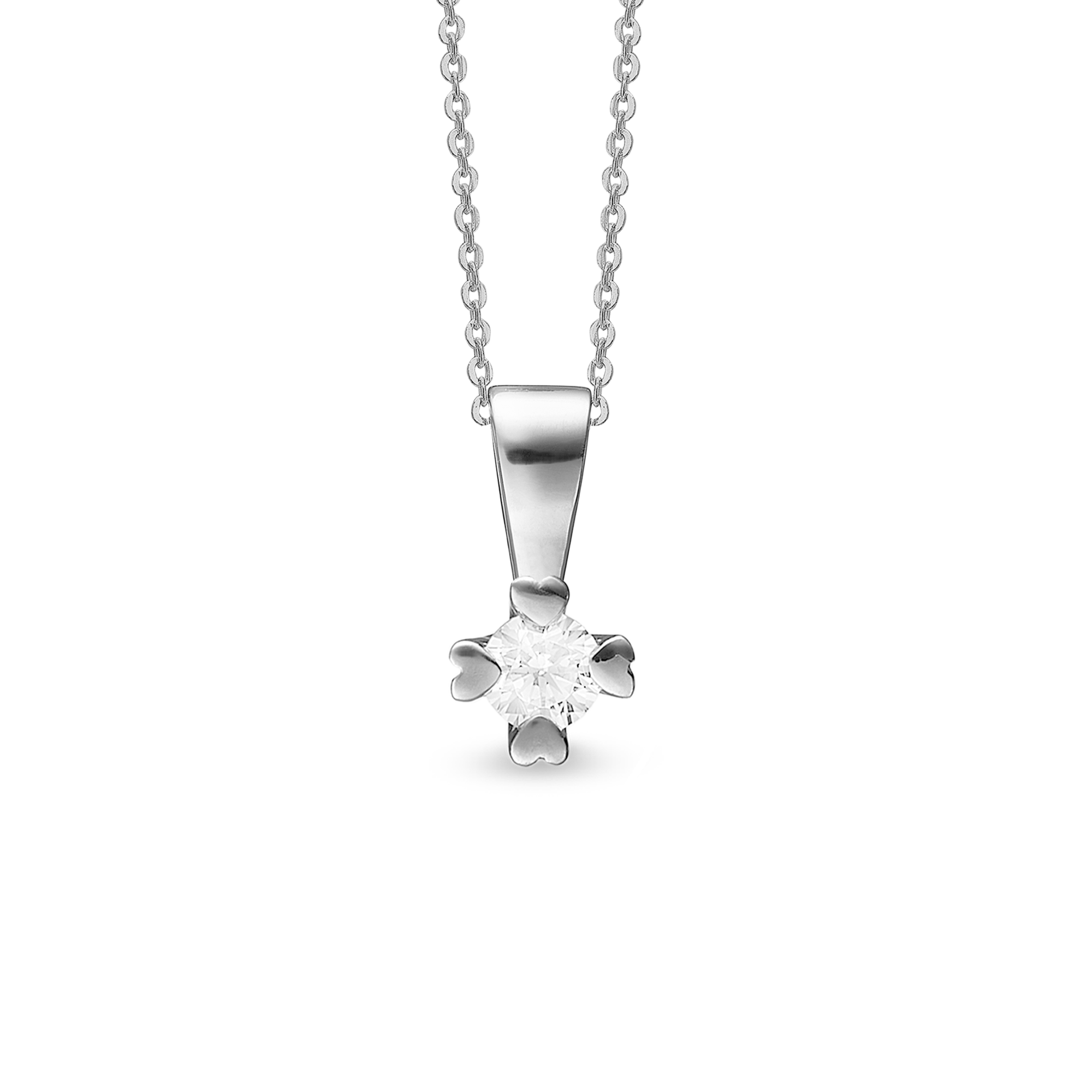 Mary Pendant 14 Carat With 1.00ct W/VS Labgrown Diamond