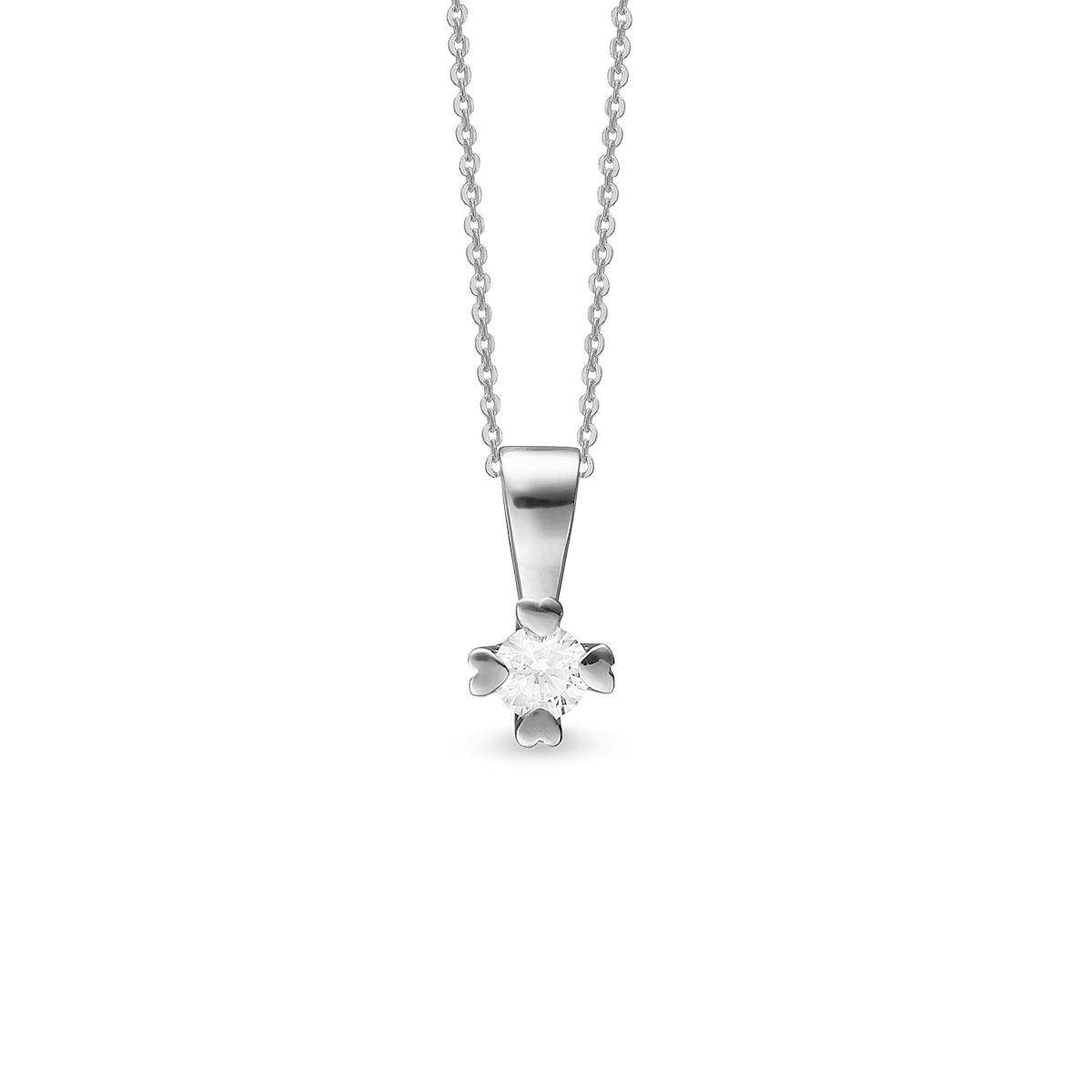 Mary Pendant 14 Carat With 0.40ct W/VS Labgrown Diamond