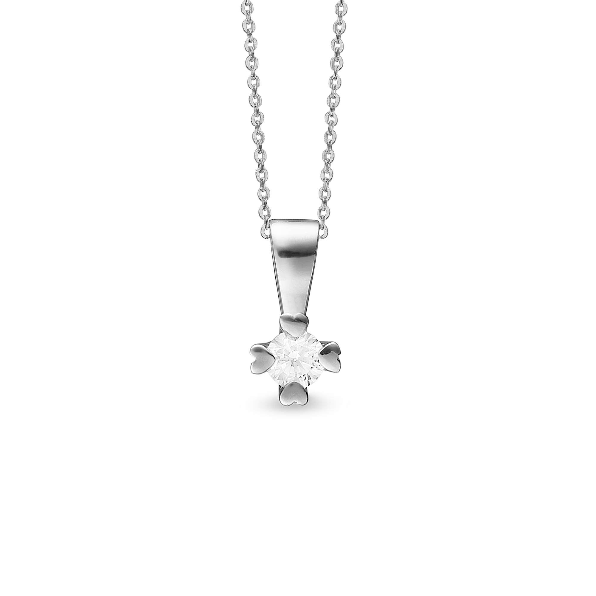 Mary Pendant 14 Carat With 0.75ct W/VS Labgrown Diamond