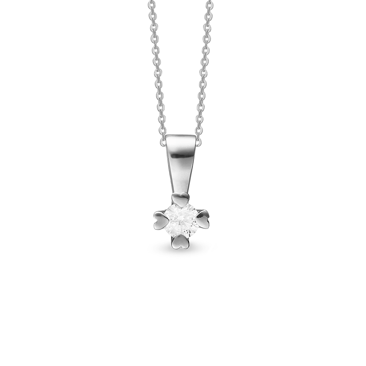 Mary Pendant 14 Carat With 0.75ct W/VS Labgrown Diamond