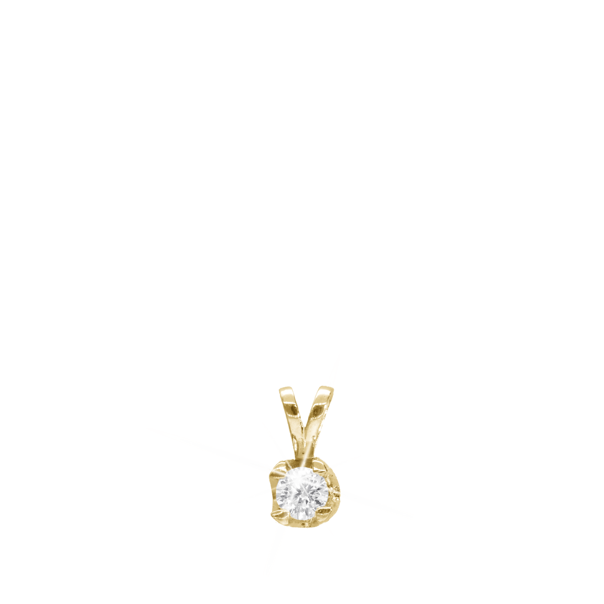Elya Pendant 8 Carat Gold With 0.25ct W/VS Labgrown Diamond