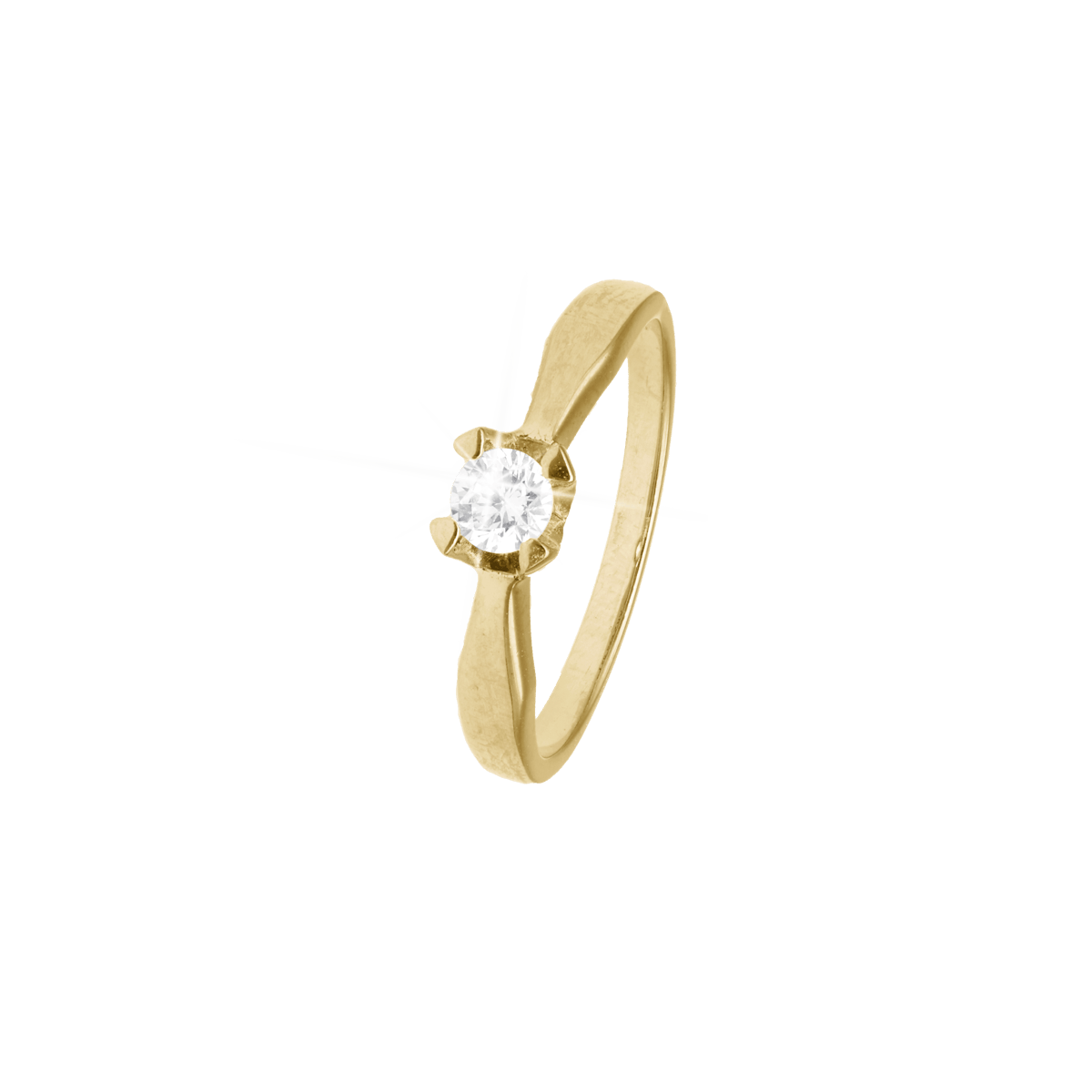Elya Ring 8 Carat Gold With 0.25ct W/VS Labgrown Diamond