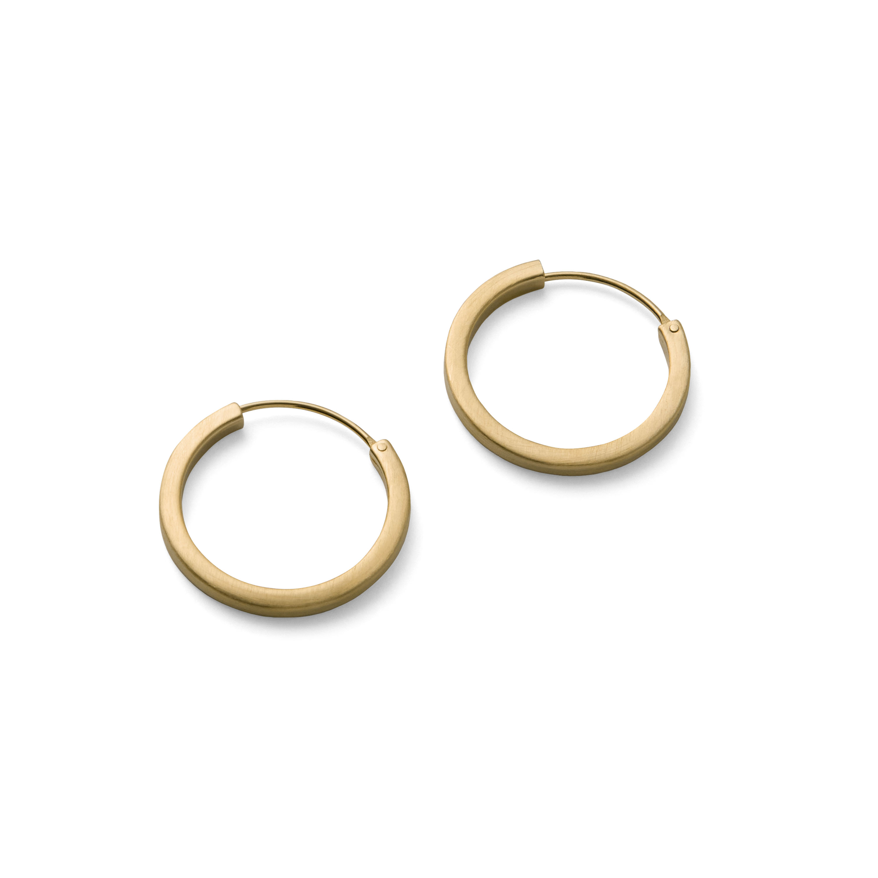 Small Circle Line Hoops - Goldfarben
