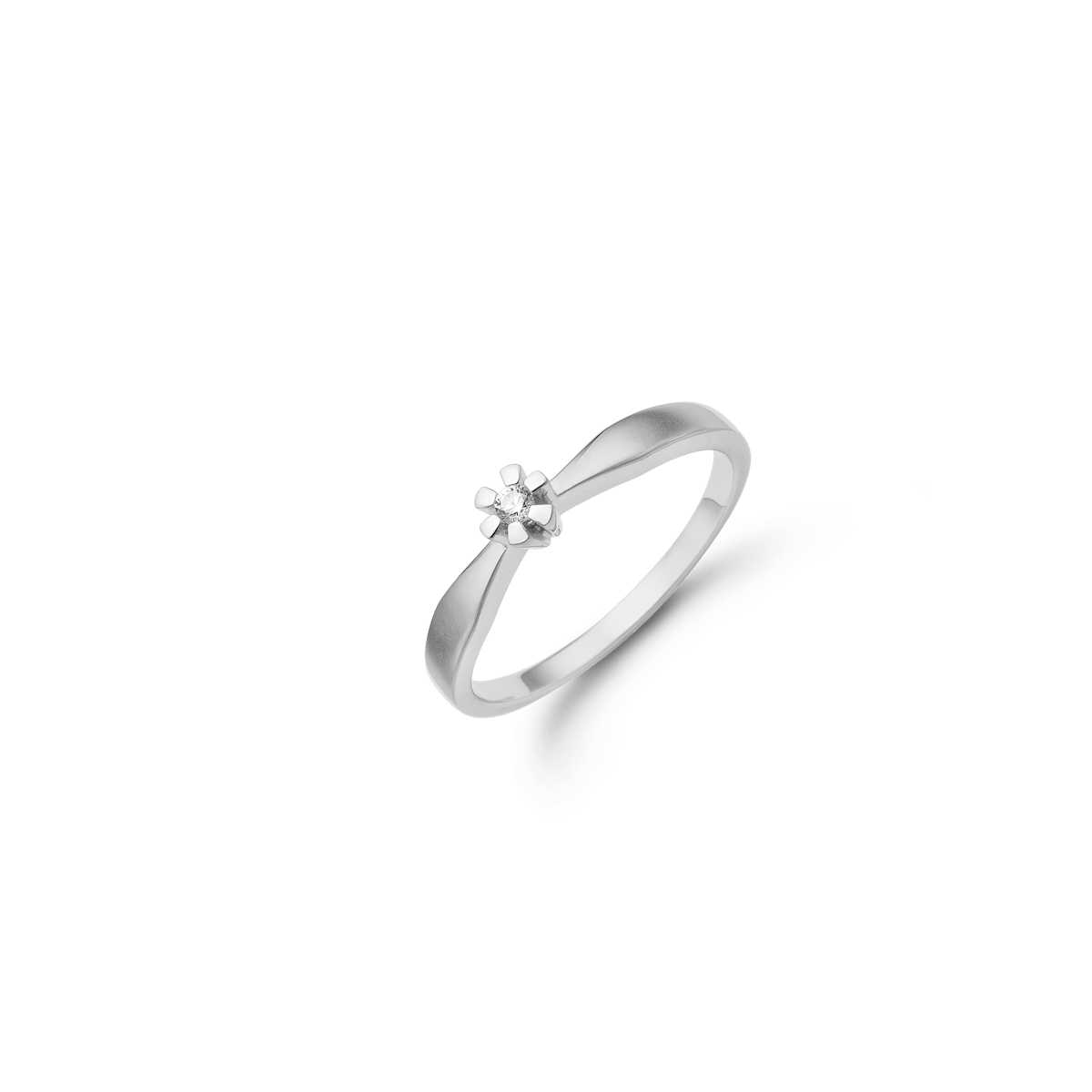 Eternity Ring With 0.03ct W/SI Diamond 6c