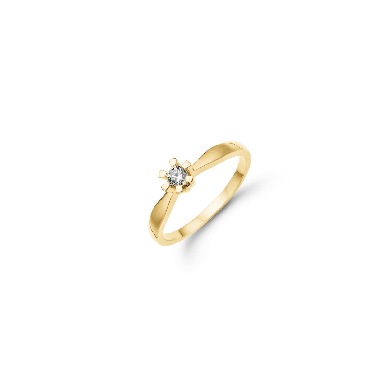 Eternity Ring With 0.10ct W/SI Diamond 6c