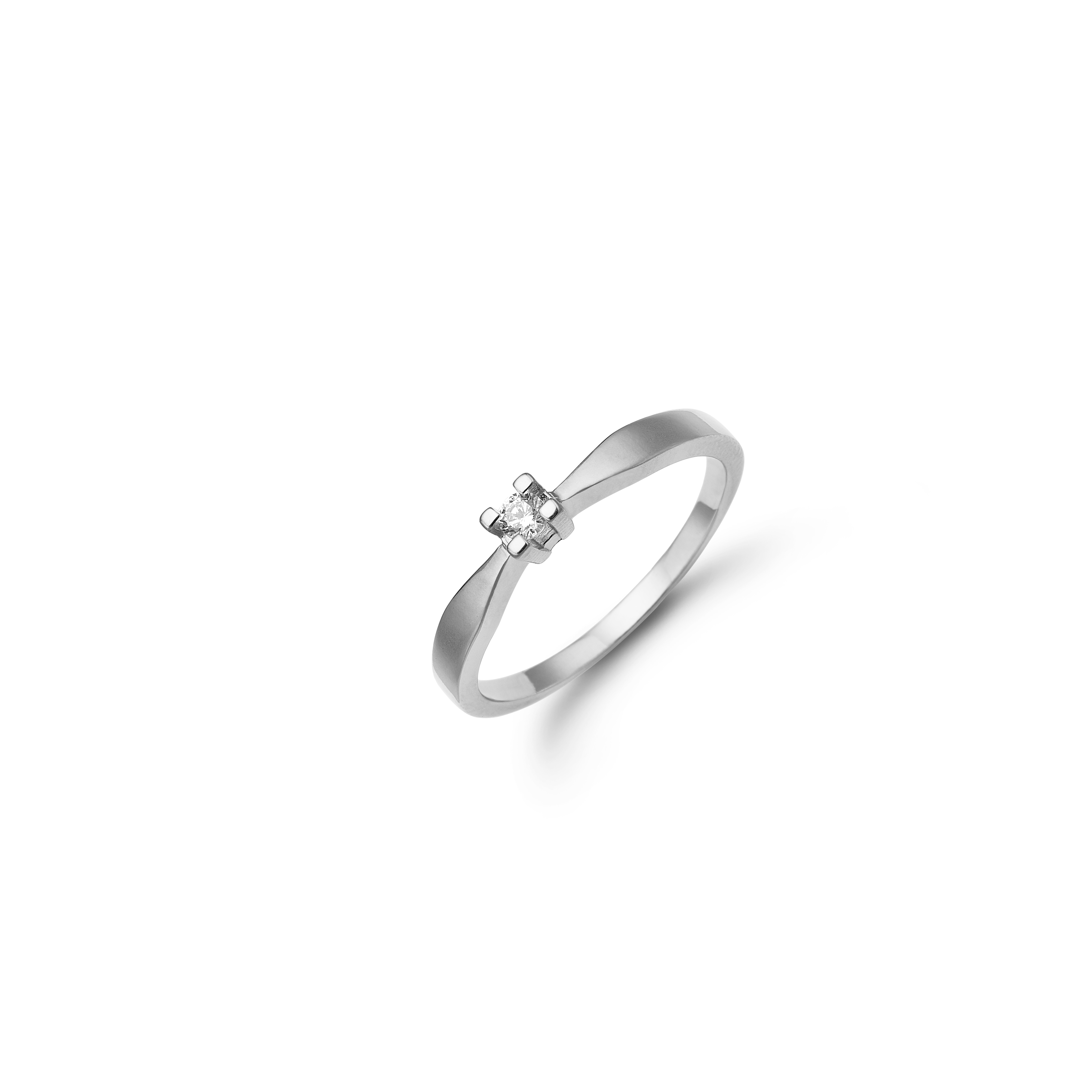 Eternity Ring With 0.10ct W/SI Diamond 4c