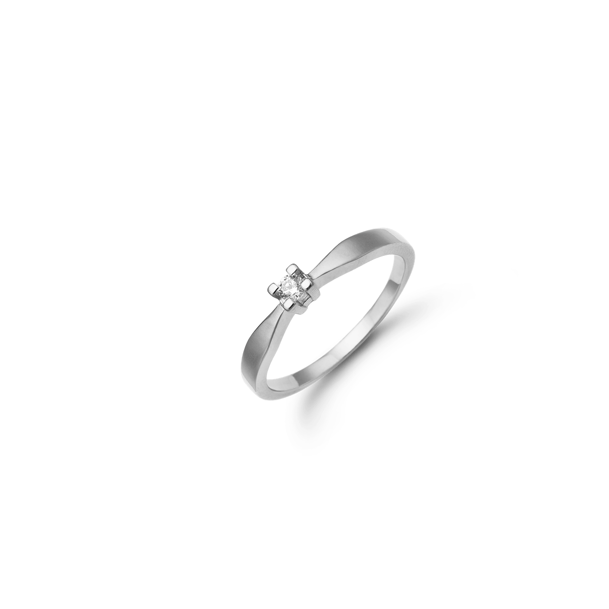 Eternity Ring With 0.10ct W/SI Diamond 4c