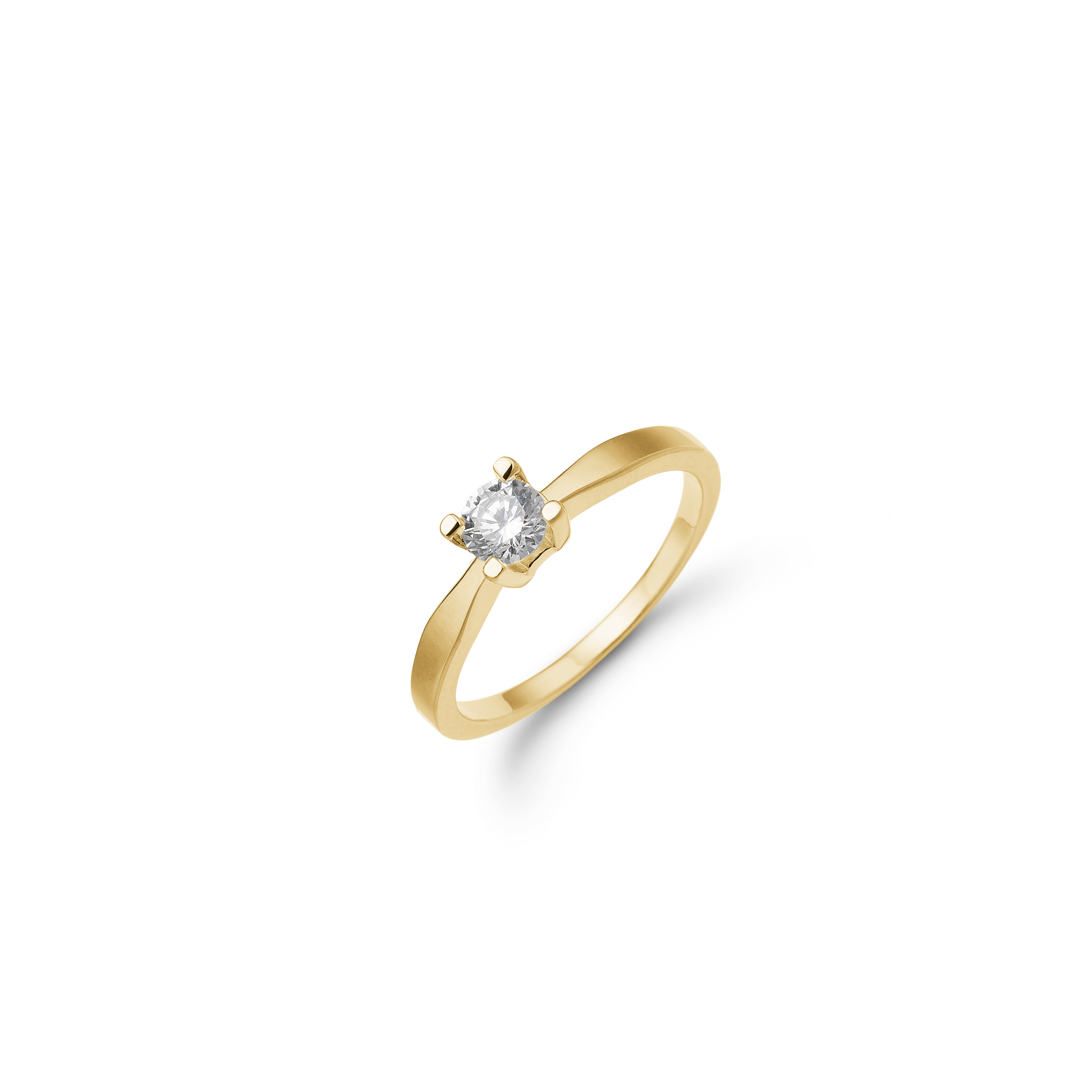 Eternity Ring With 0.35ct W/SI Diamond 4c - Złoty kolor