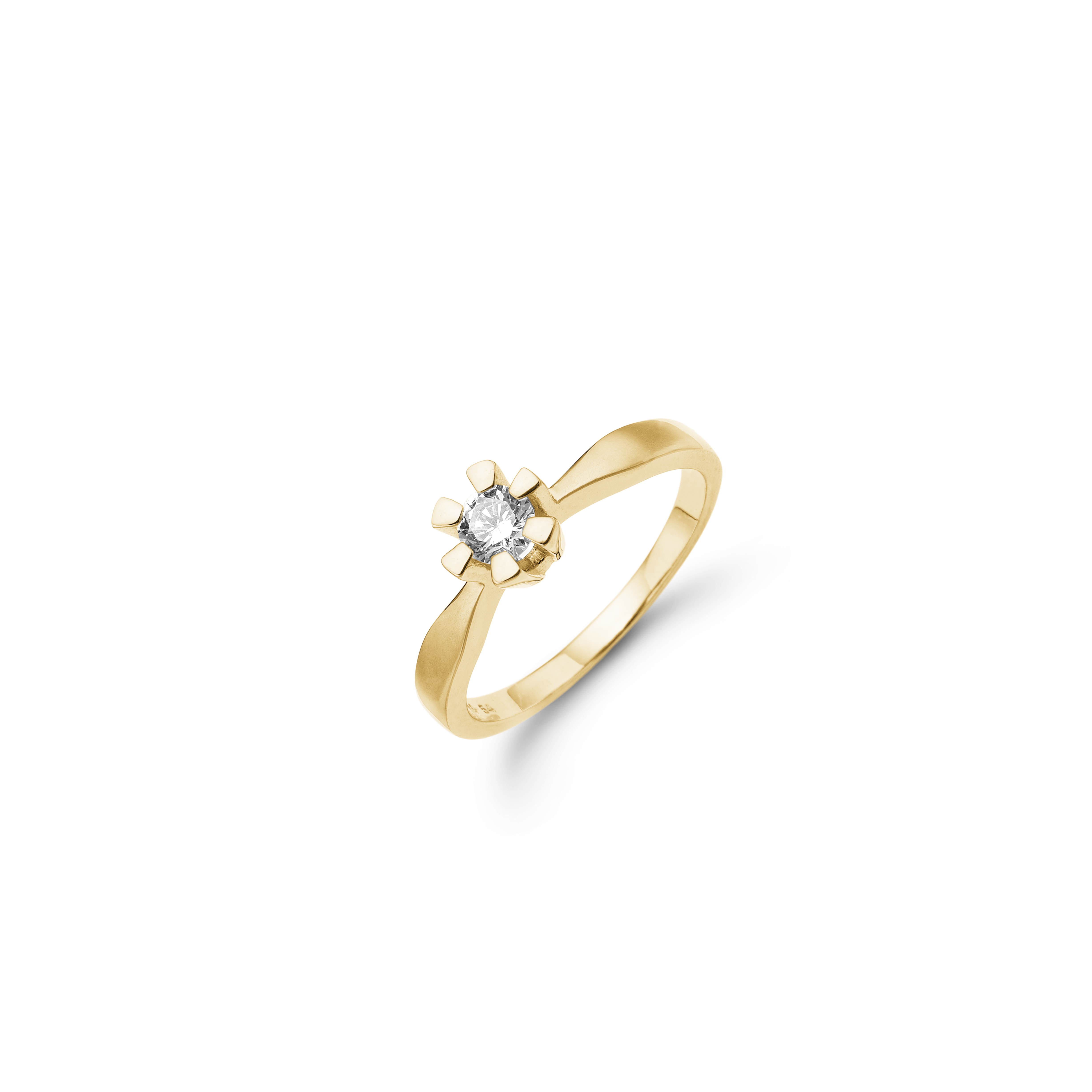 Eternity Ring With 0.35ct W/SI Diamond 6c - Złoty kolor