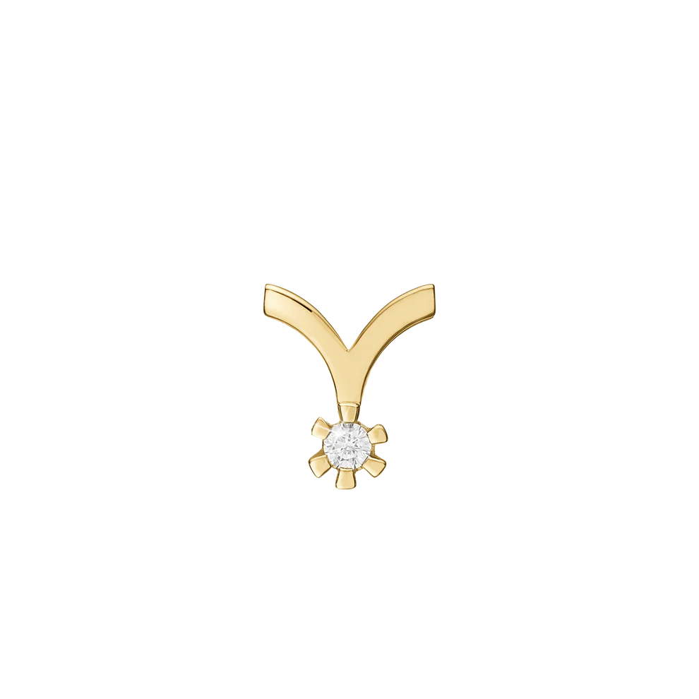 Eternity Pendant With 0.20ct W/SI Diamond 6c - Złoty kolor