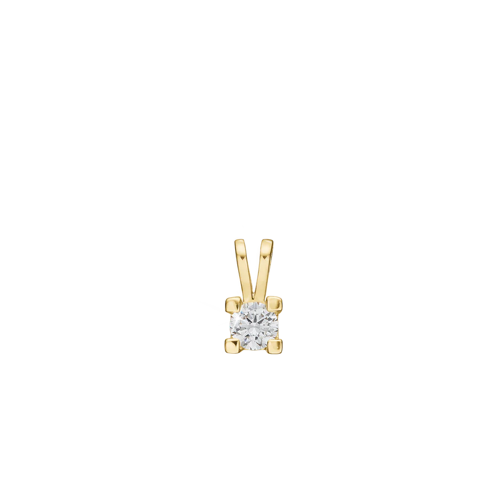 Eternity Pendant With 0.30ct W/SI Diamond 4c - Złoty kolor