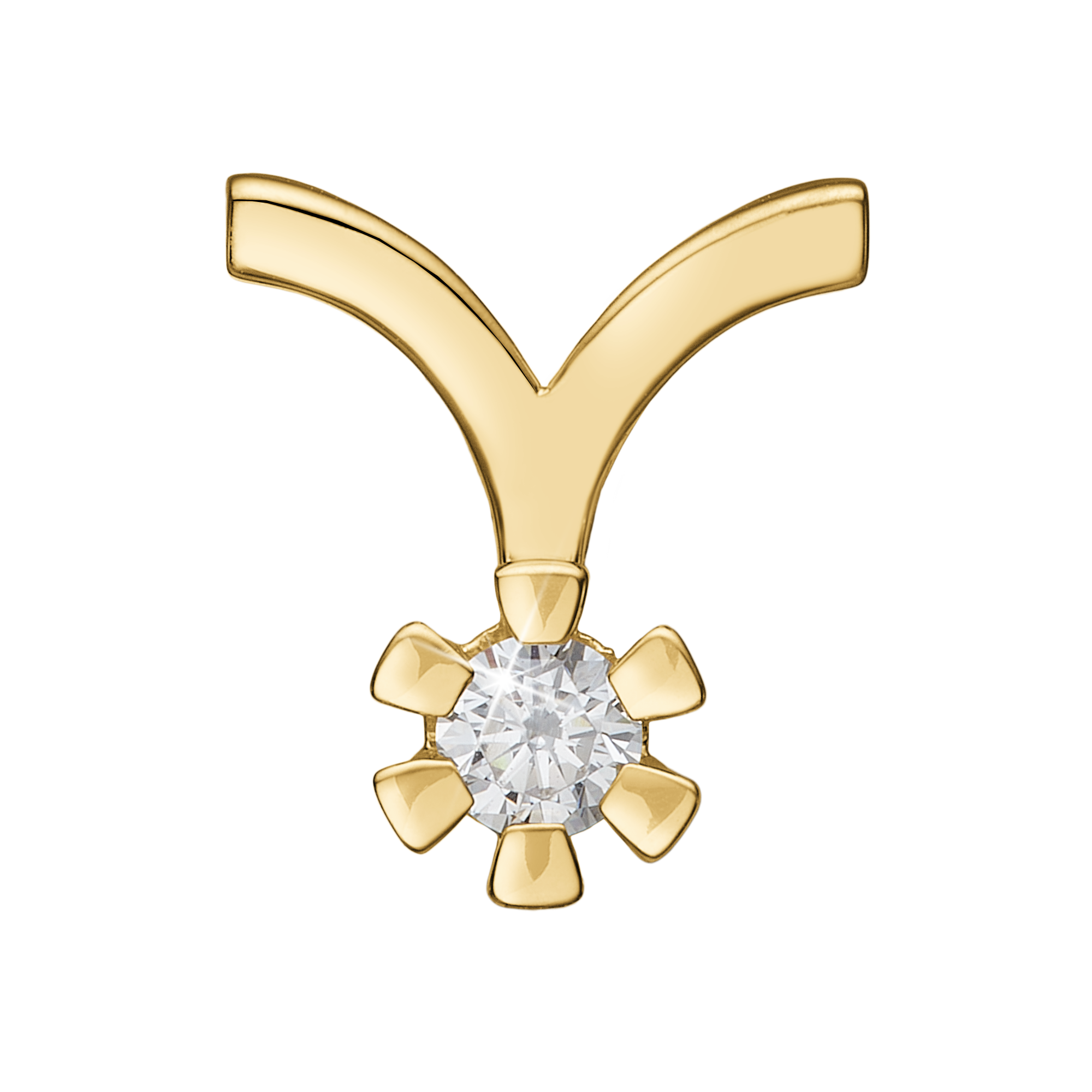 Eternity Pendant With 0.30ct W/SI Diamond 6c - Złoty kolor