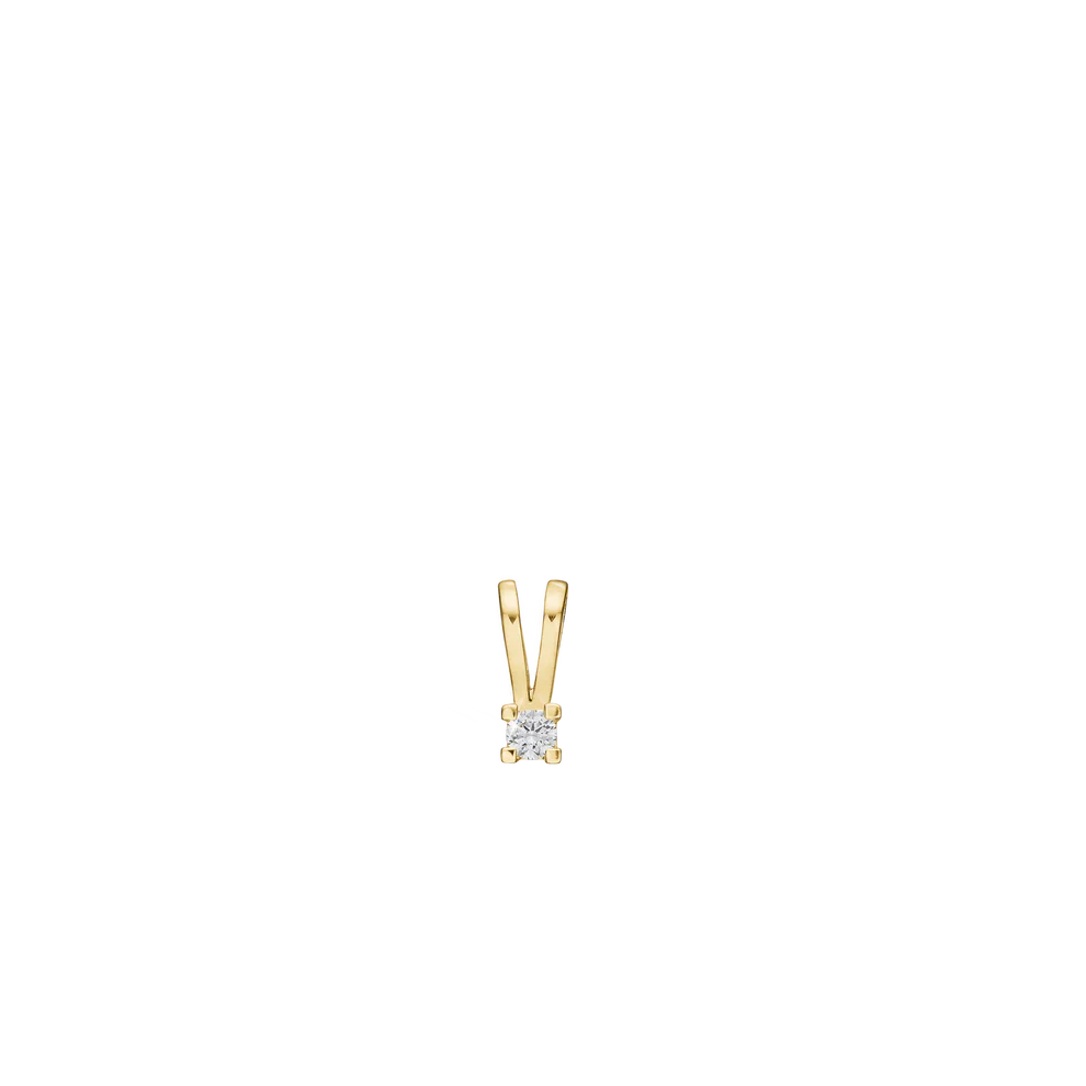 Eternity Pendant With 0.03ct W/SI Diamond 4c - Złoty kolor