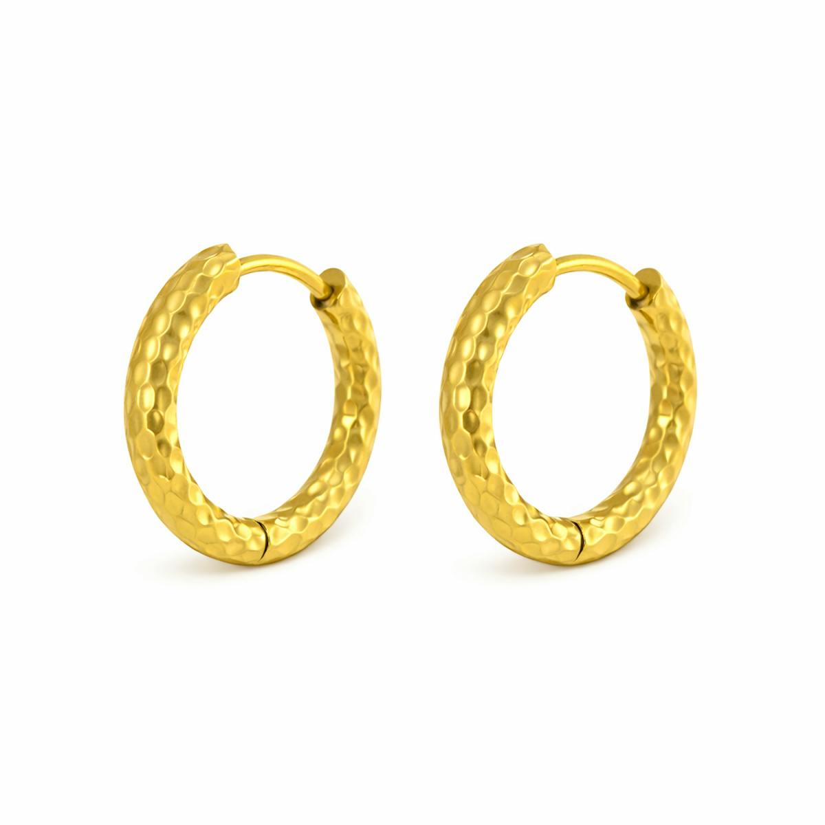 Aurelia Hammered Hoops