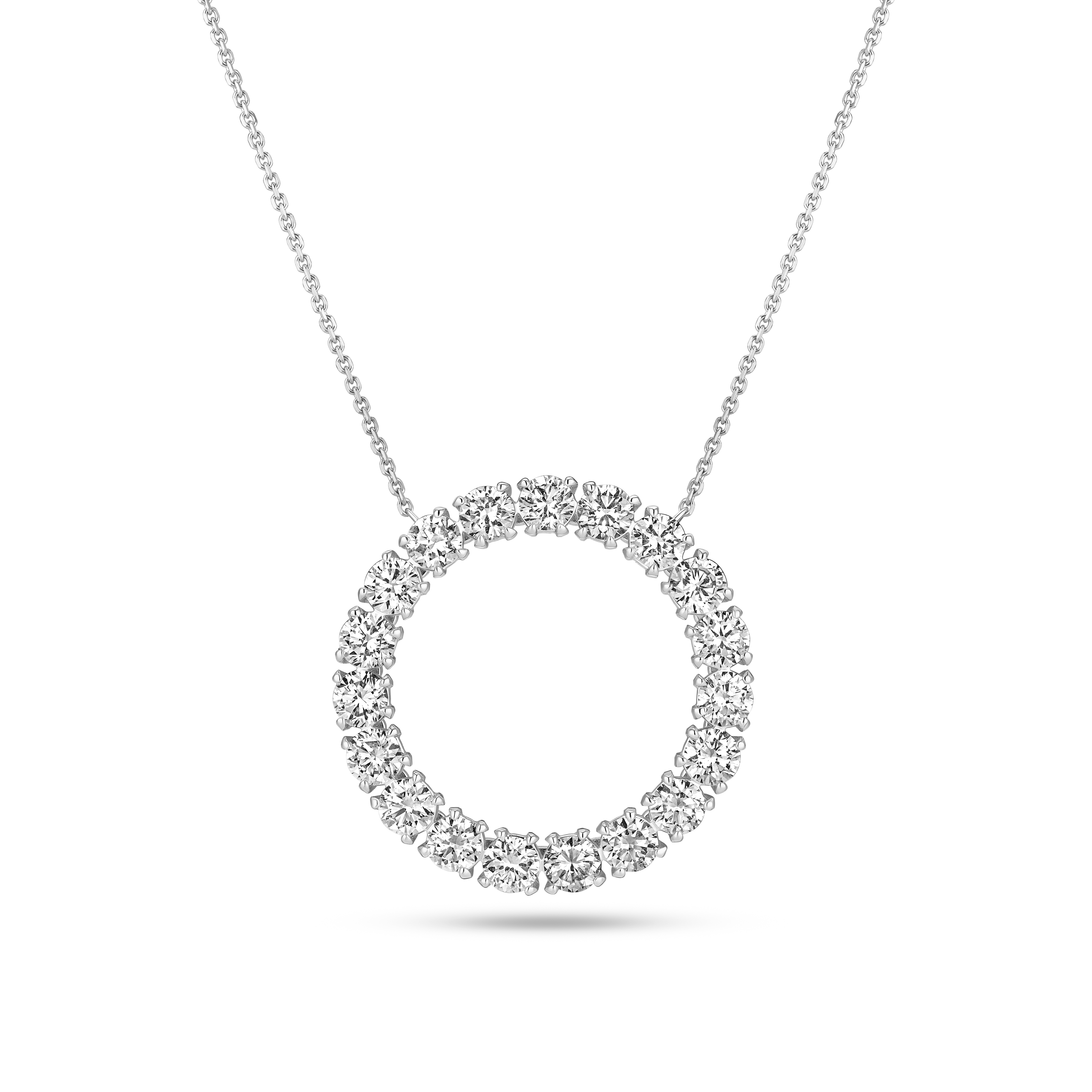 Bellina Necklace 1.90 ct - Silberfarbe, Weiß