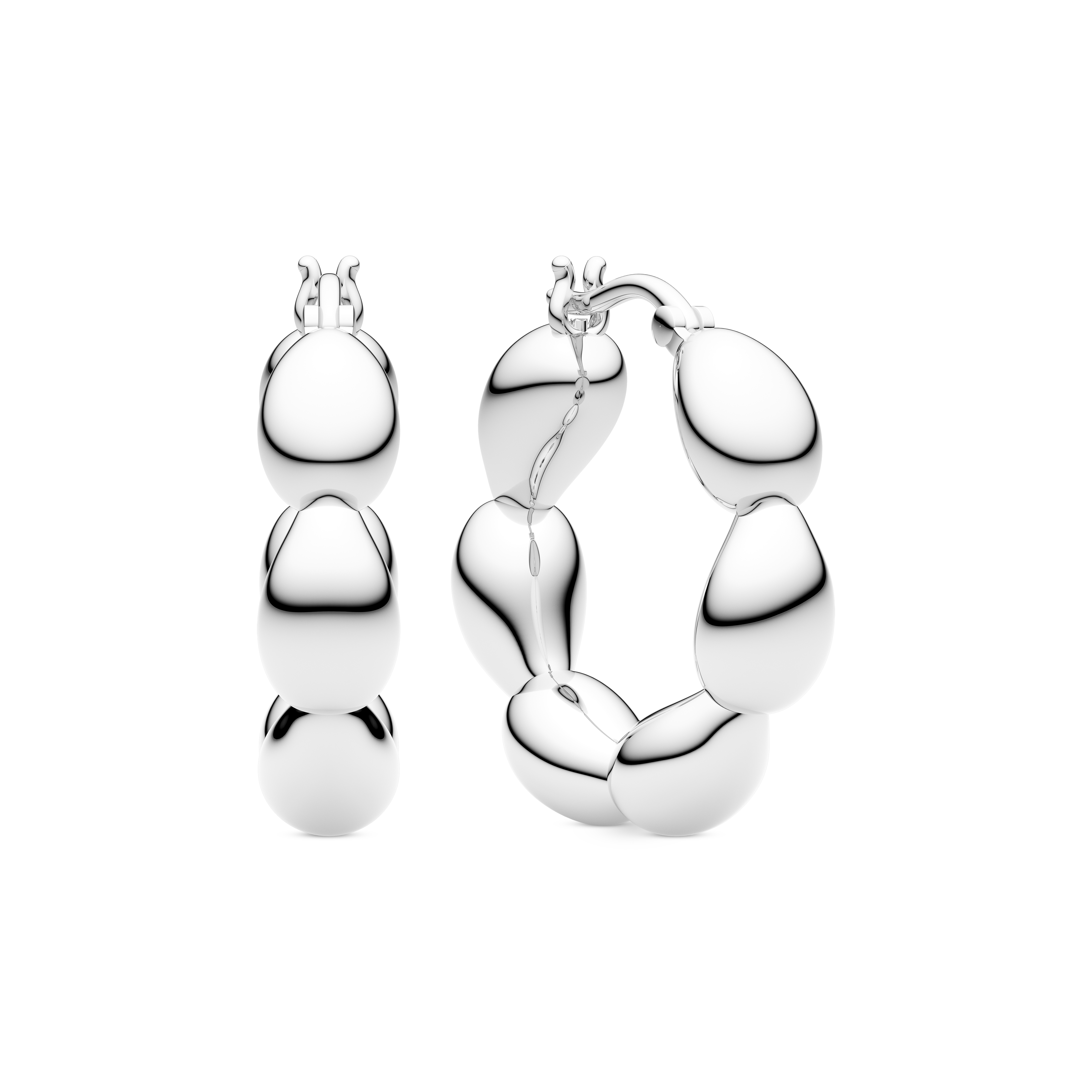 Goccia Cerchietto Piccolo Earrings - Sølv farve