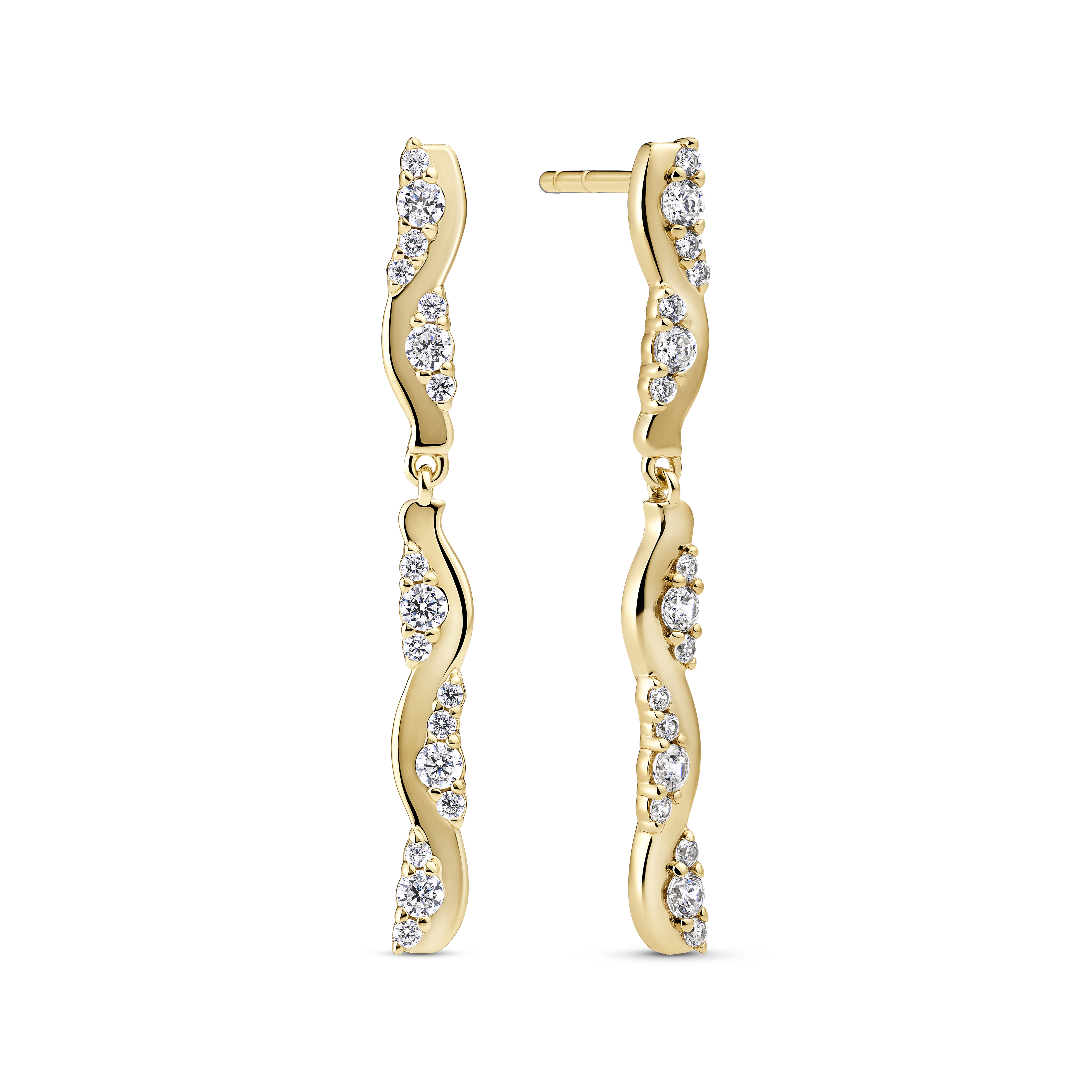 Ellera Waves Altro Due Lungo Earrings